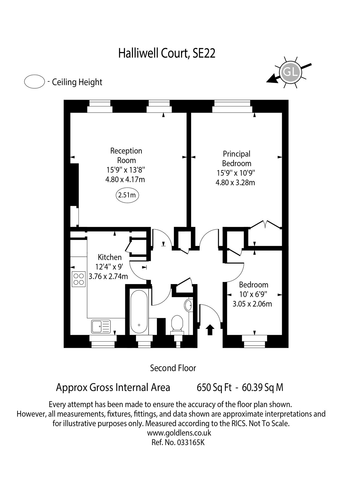 Flat 26, Halliwell Court, East Dulwich floorplan