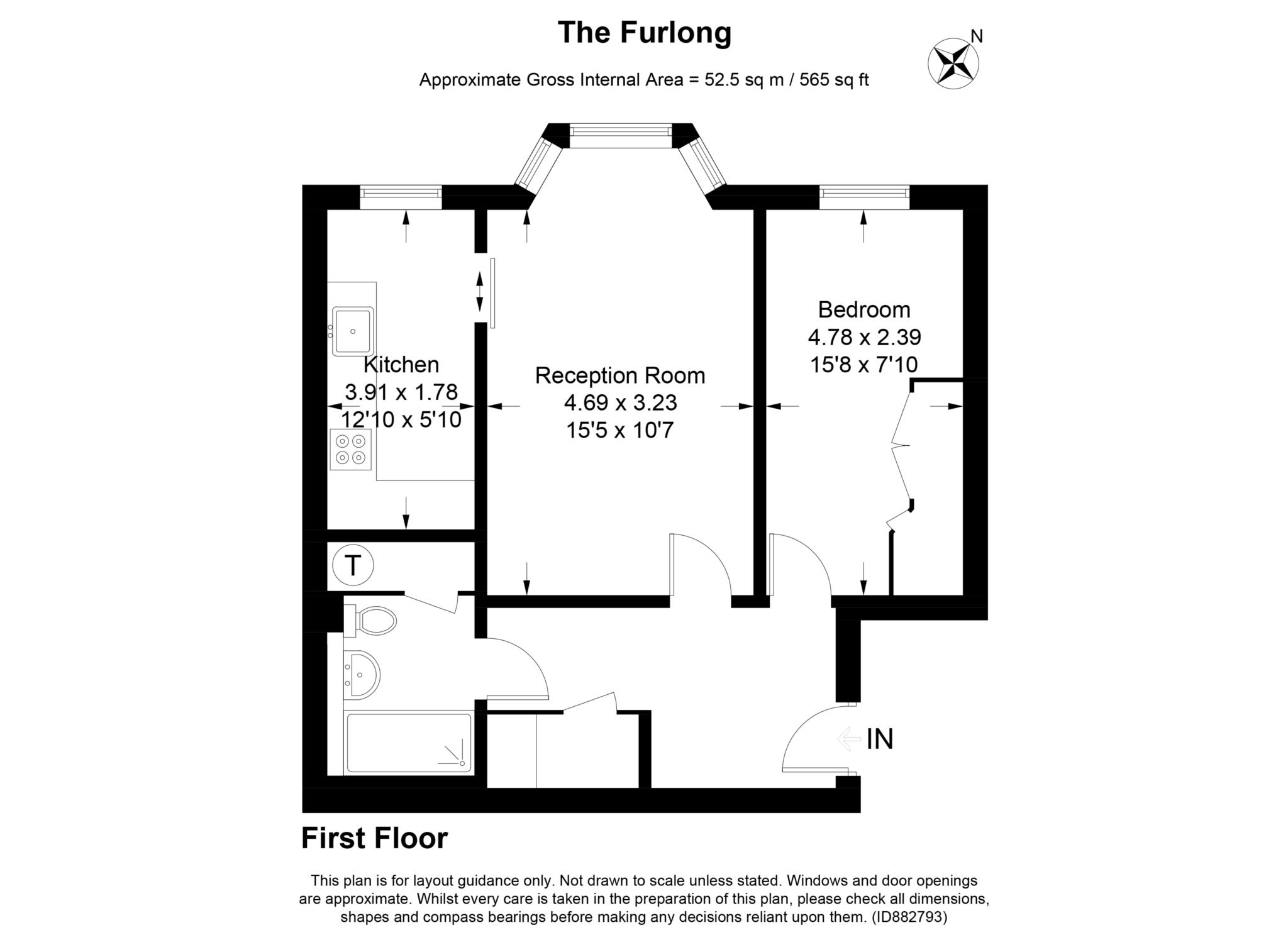 The Furlong, King Street, Tring Hp23, 1 Bedroom Flat For Sale 