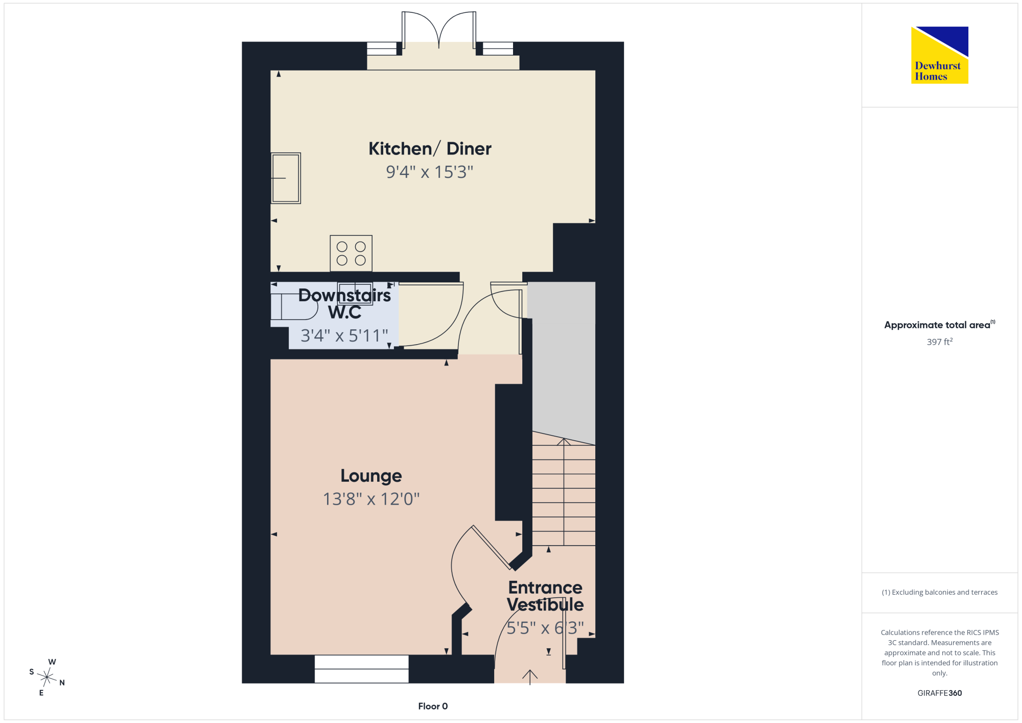 5, West Lodge Road, Whittingham Preston floorplan