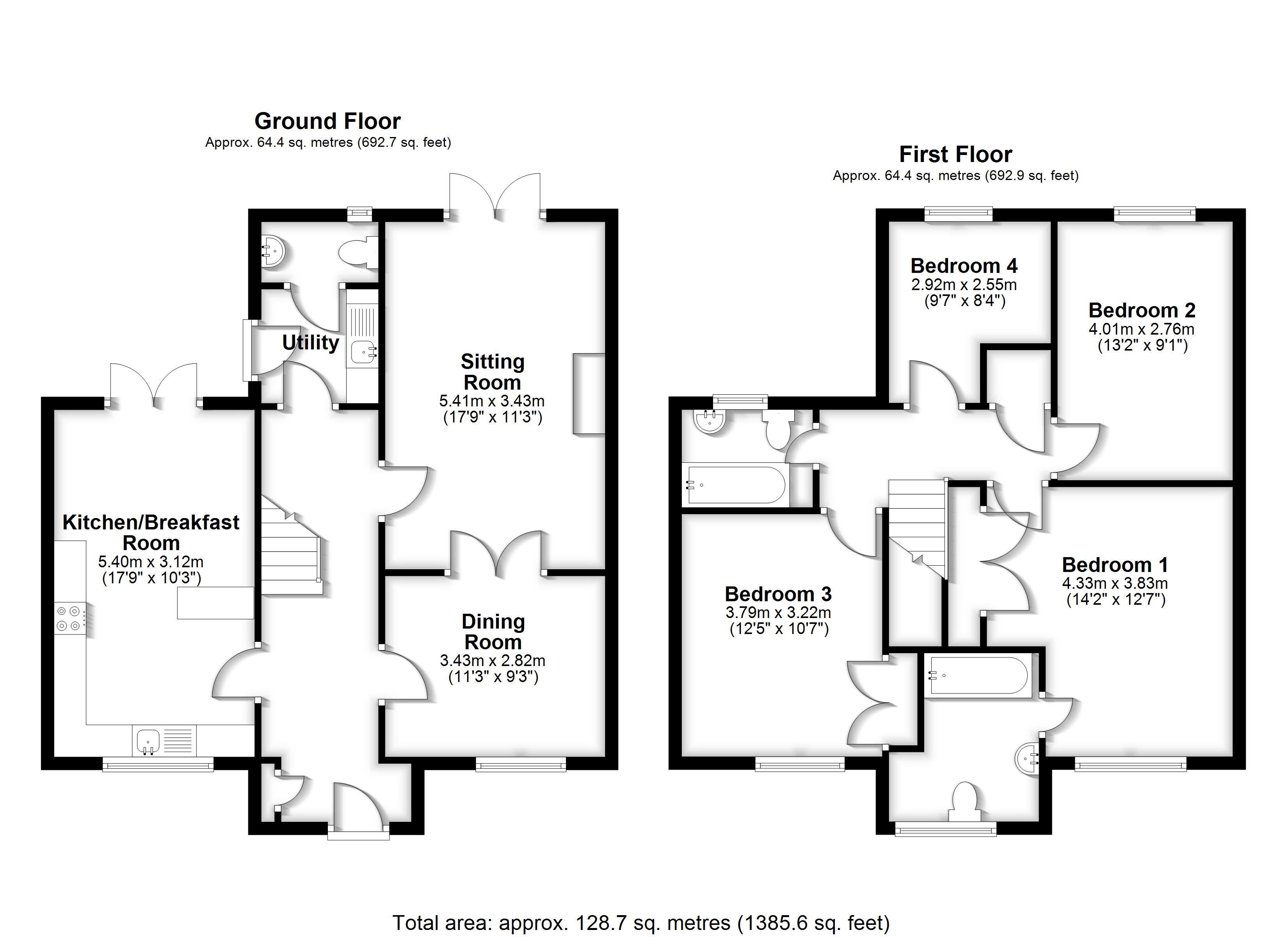 7, Harvest Fields, Takeley floorplan