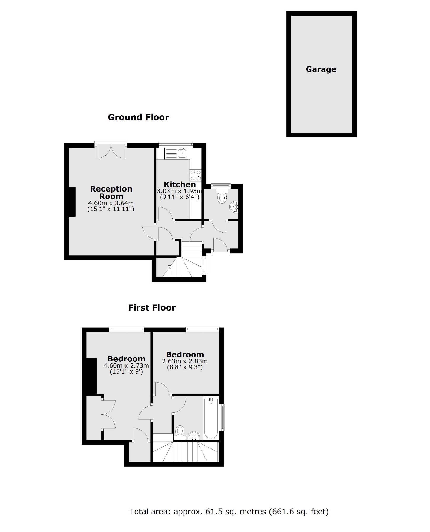 King Charles Road, Berrylands, Surbiton KT5, 2 bedroom flat for sale