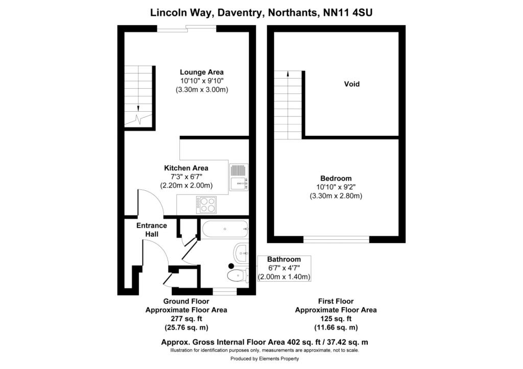 Lincoln Way, Daventry floorplan