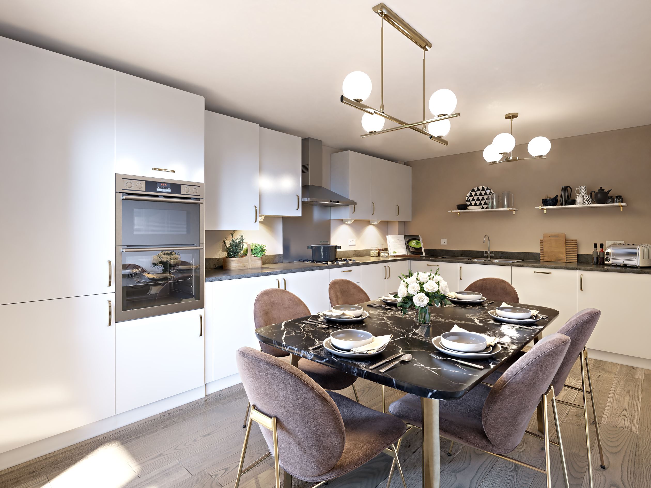 Property 2 of 7. CGI Open-Plan Kitchen/Dining Are Formby Style Home