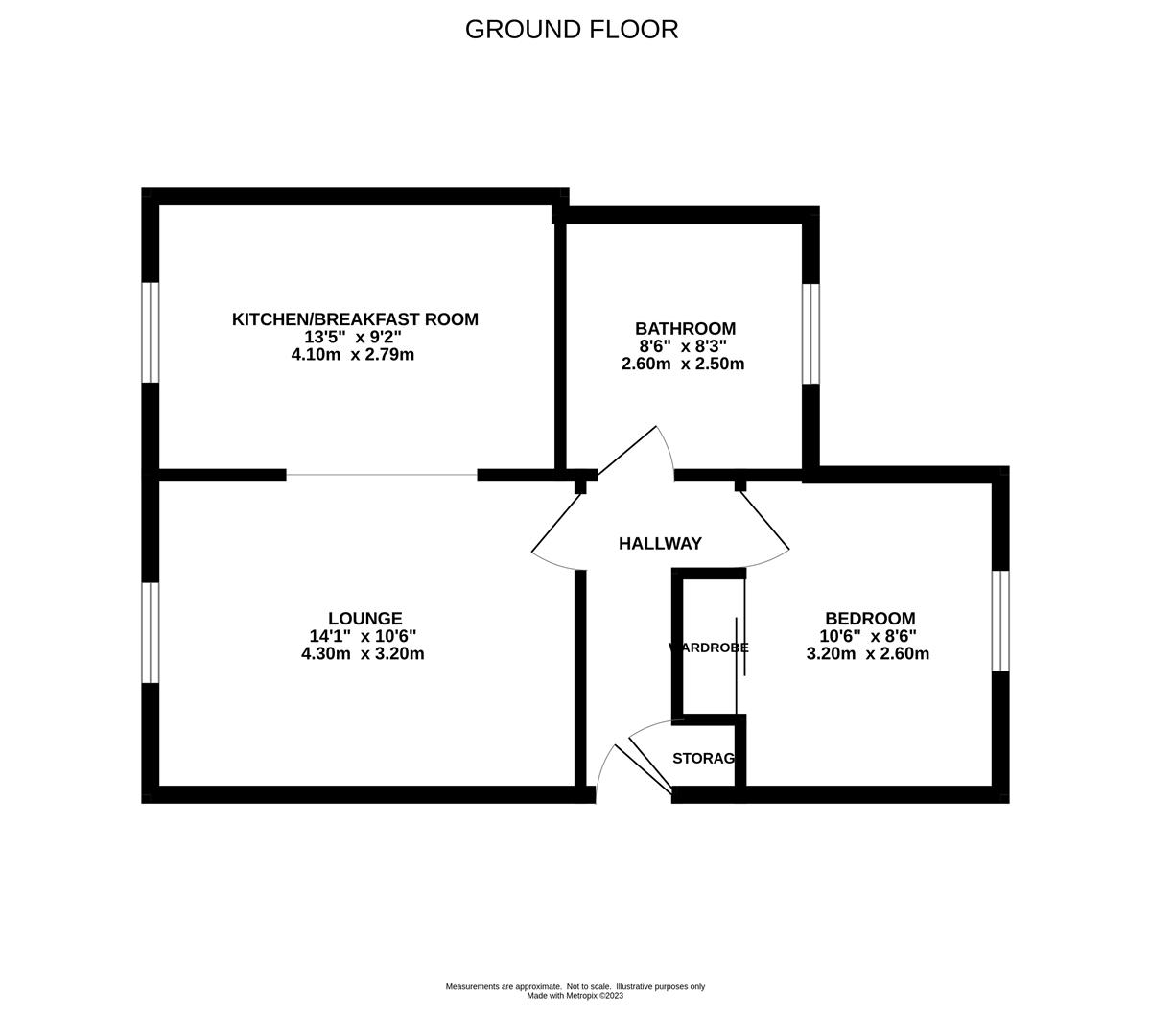 Hay Leaze, Yate, Bristol BS37, 1 bedroom flat to rent 64142216