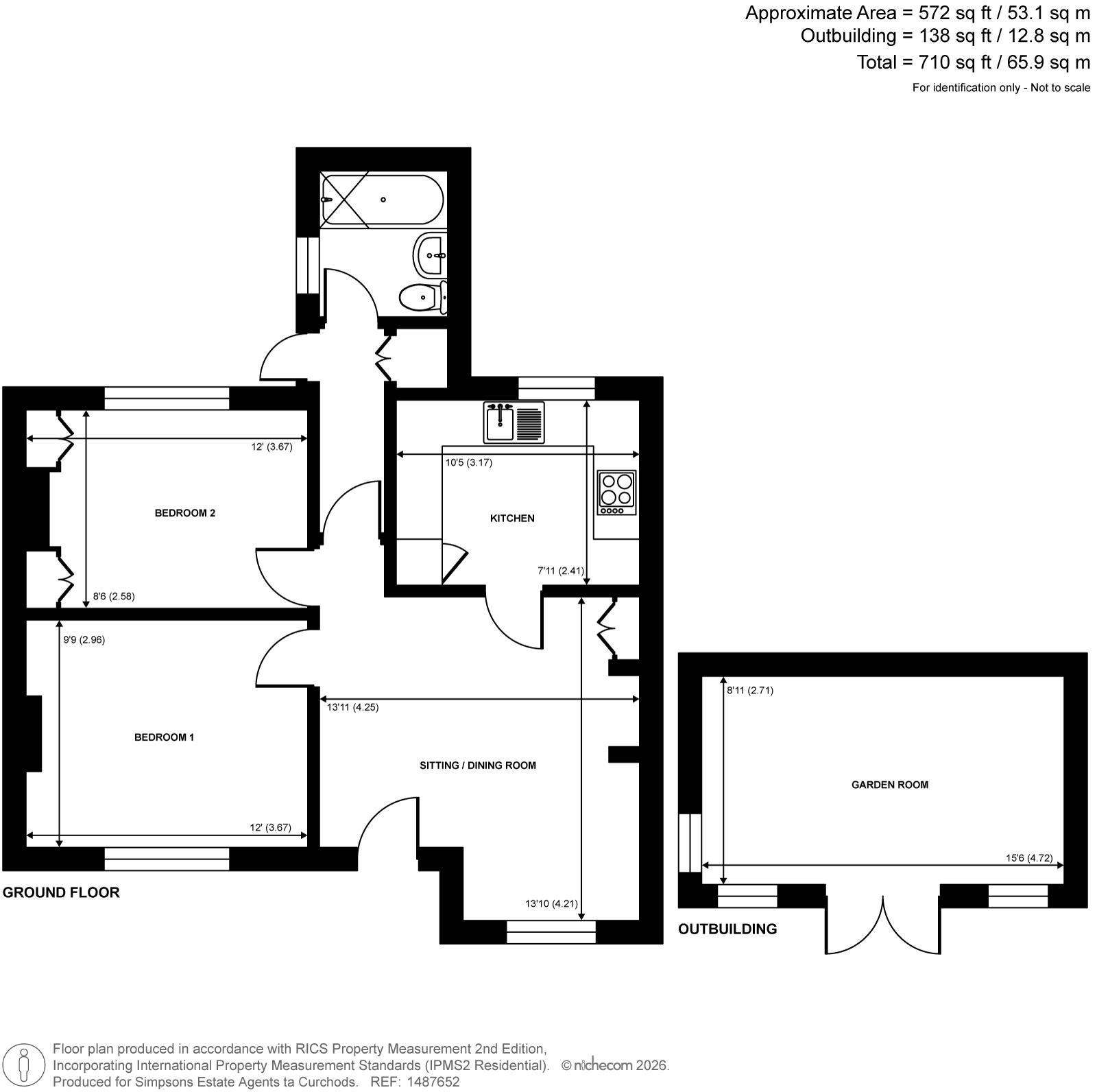 21, Birchwood Road, West Byfleet floorplan