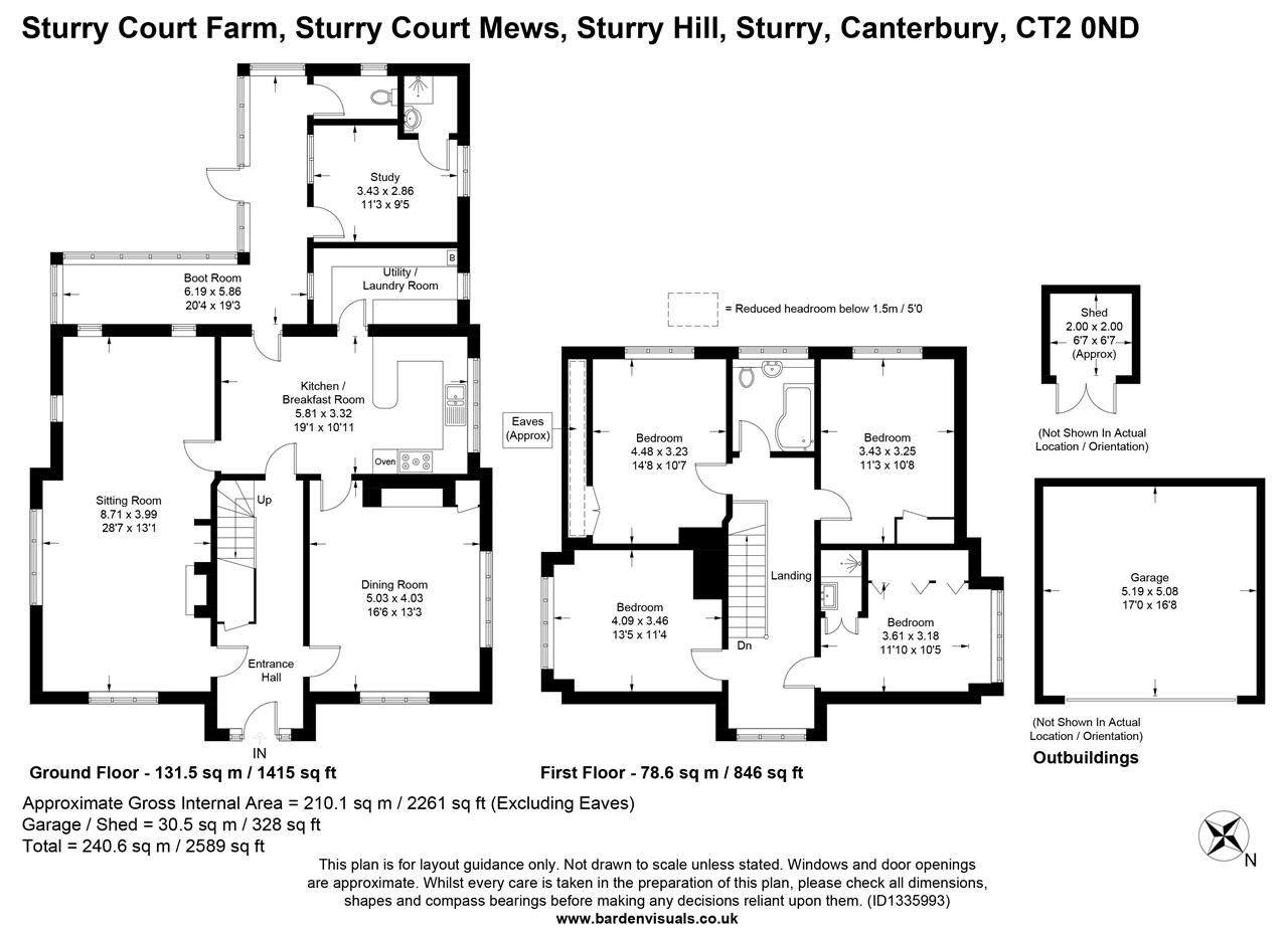 Sturry Court Farm, Canterbury floorplan