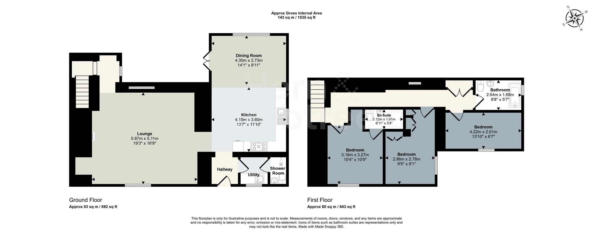 The Farmhouse, Great House Farm, Cardiff floorplan