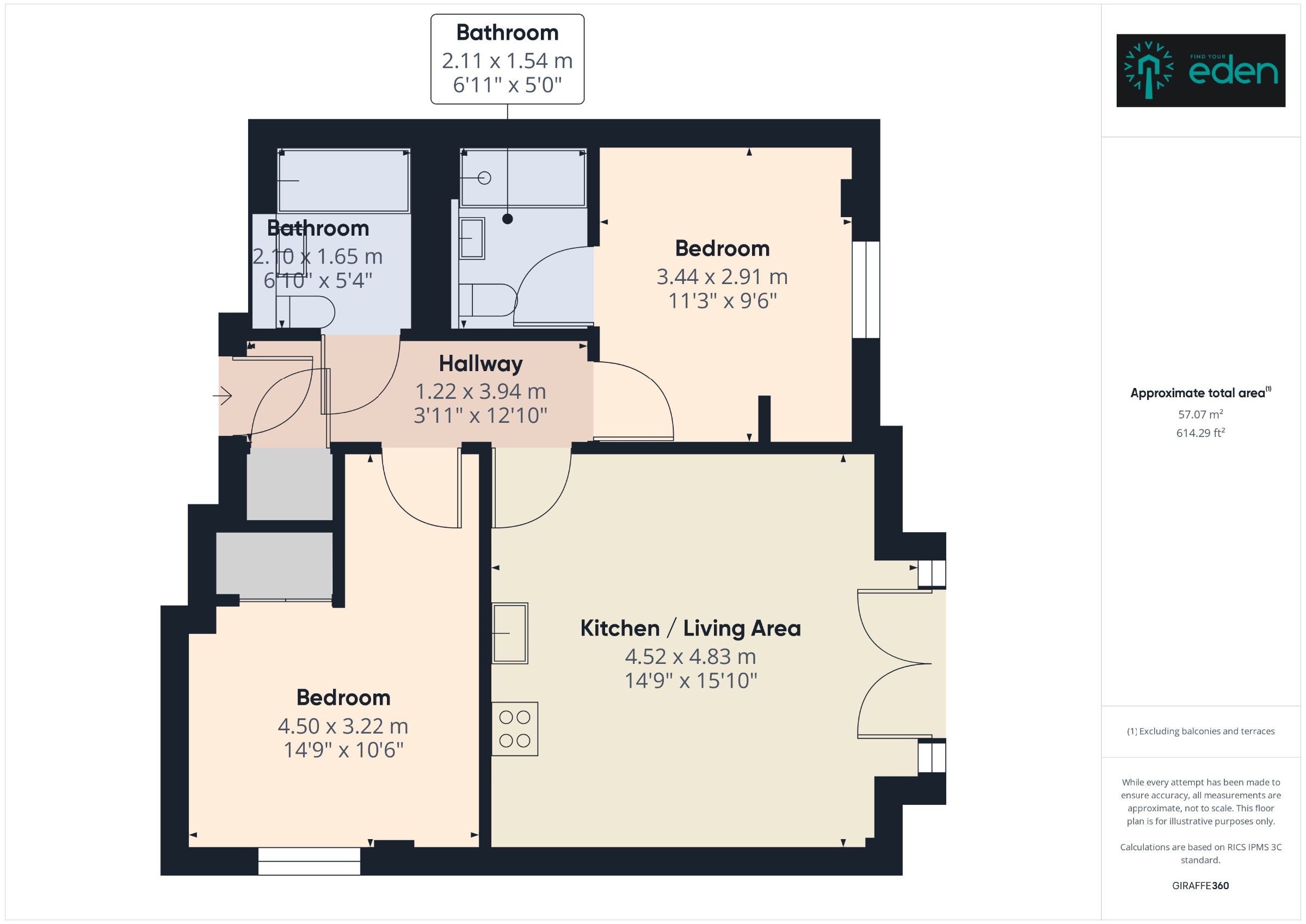 Apt 402, Parliament Square, Liverpool floorplan