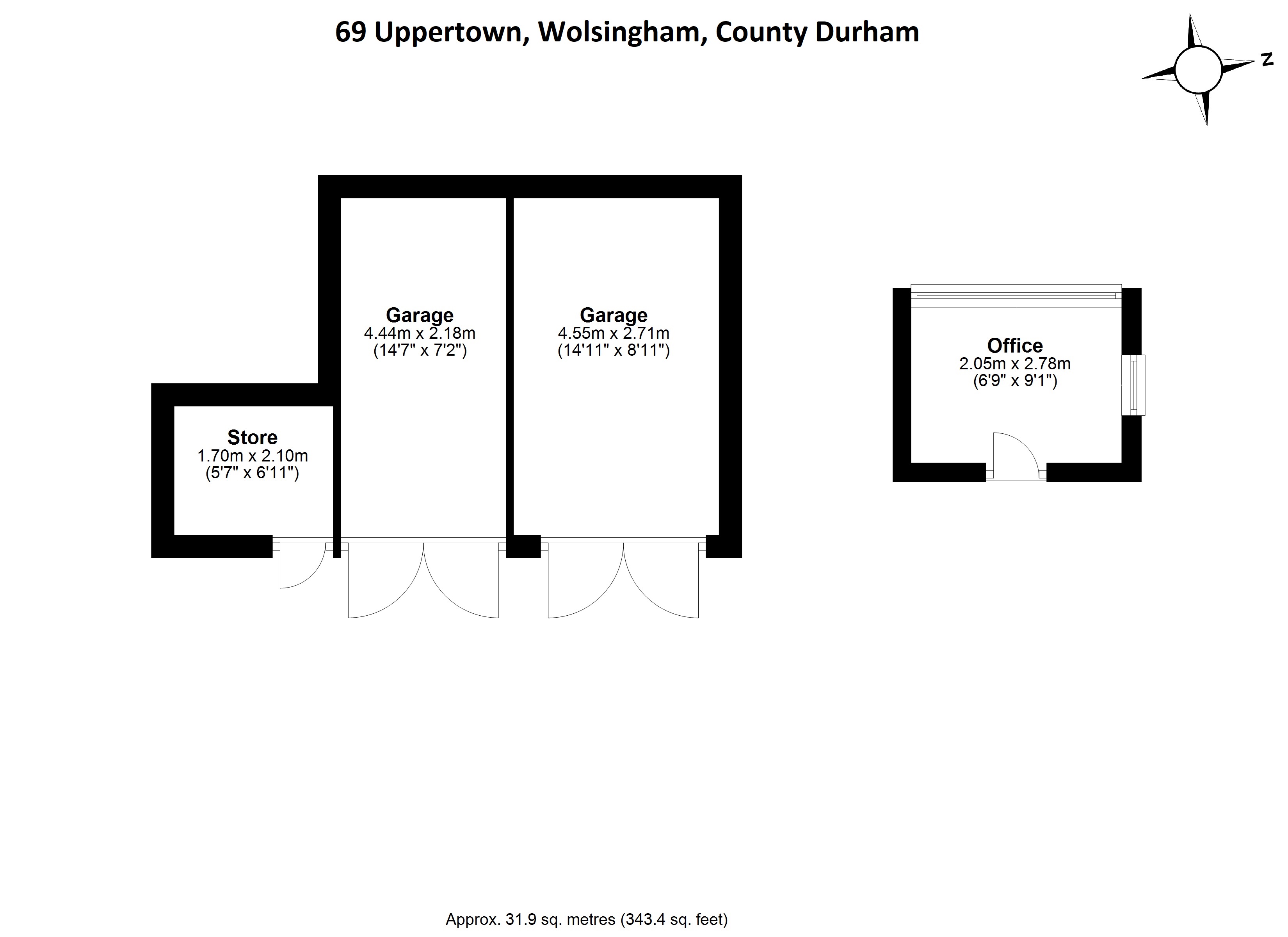 69 Uppertown, Wolsingham, County Durham DL13, 4 bedroom detached house