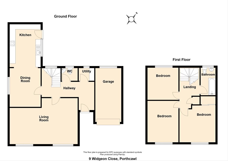9, WIDGEON CLOSE, PORTHCAWL floorplan