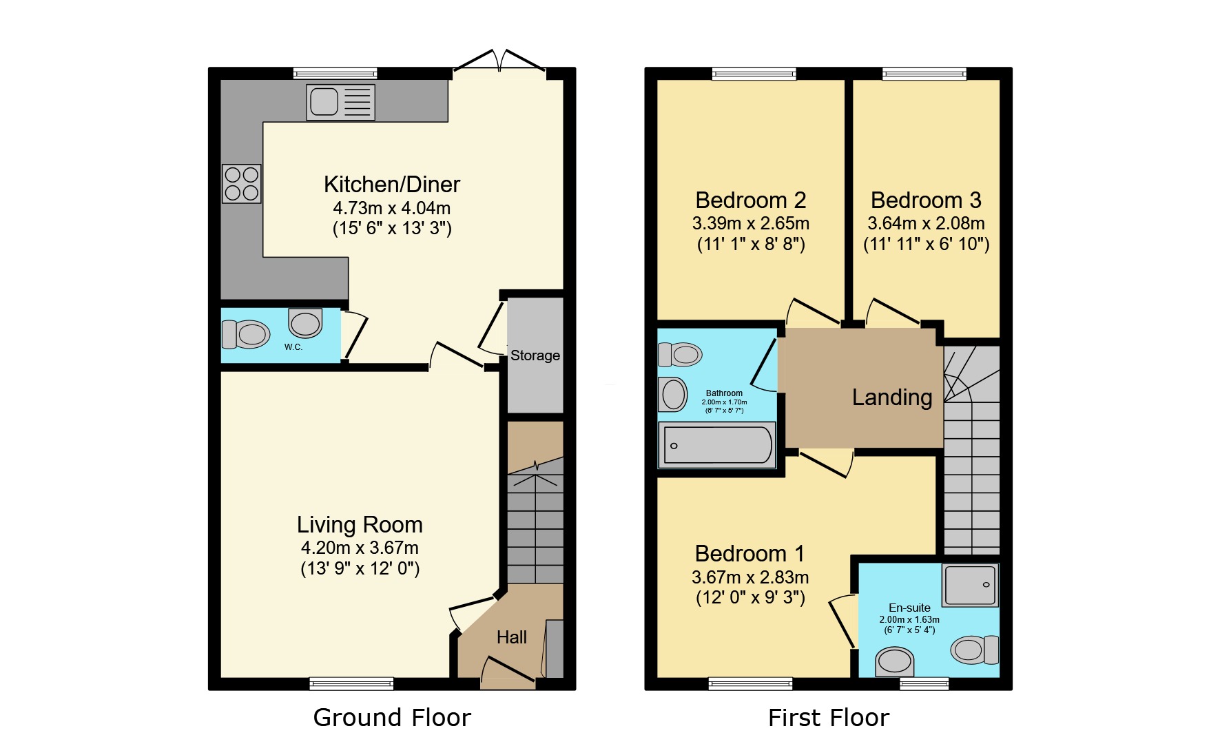 10 Fogg Close, Waddington, Lincolnshire floorplan