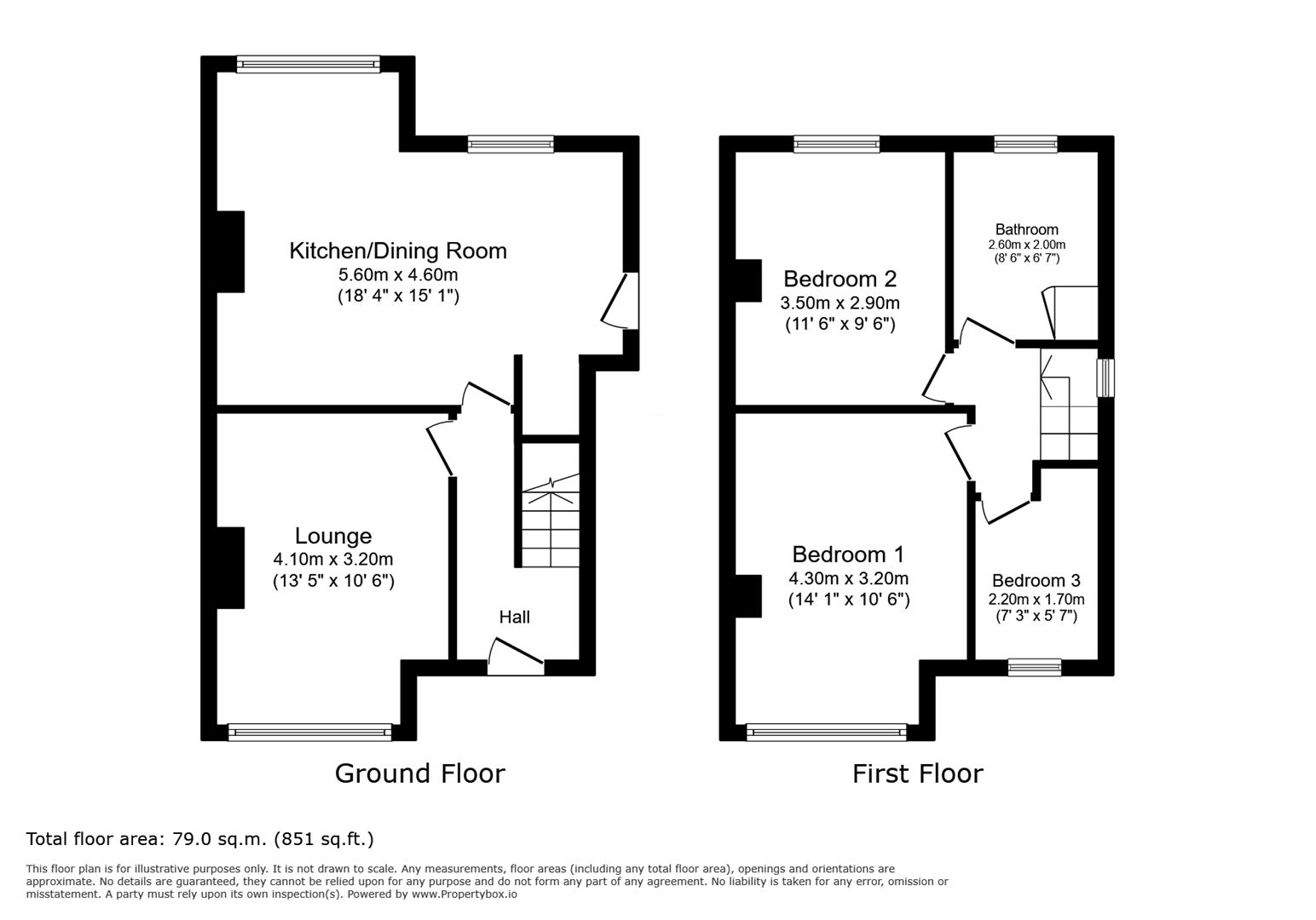 36, Wimborne Drive, Bradford floorplan