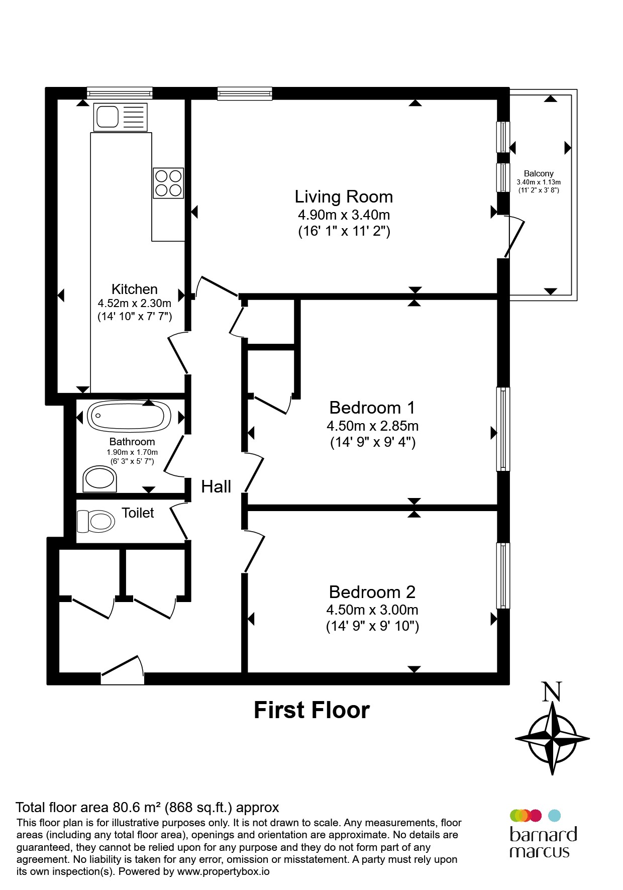 Flat 29, The Homestead, Waterfall Road, London floorplan