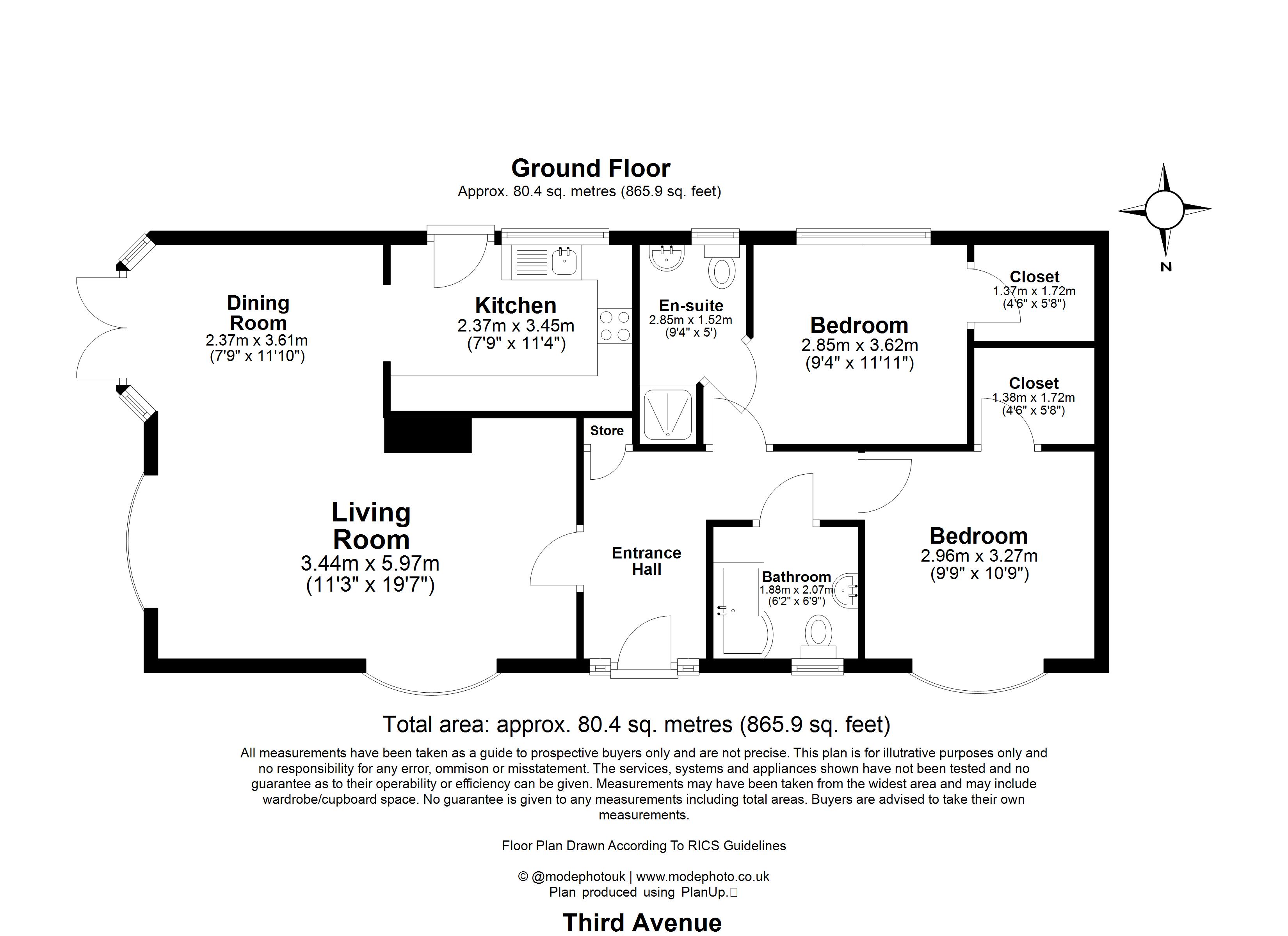 12, Third Avenue, Waltham Abbey floorplan