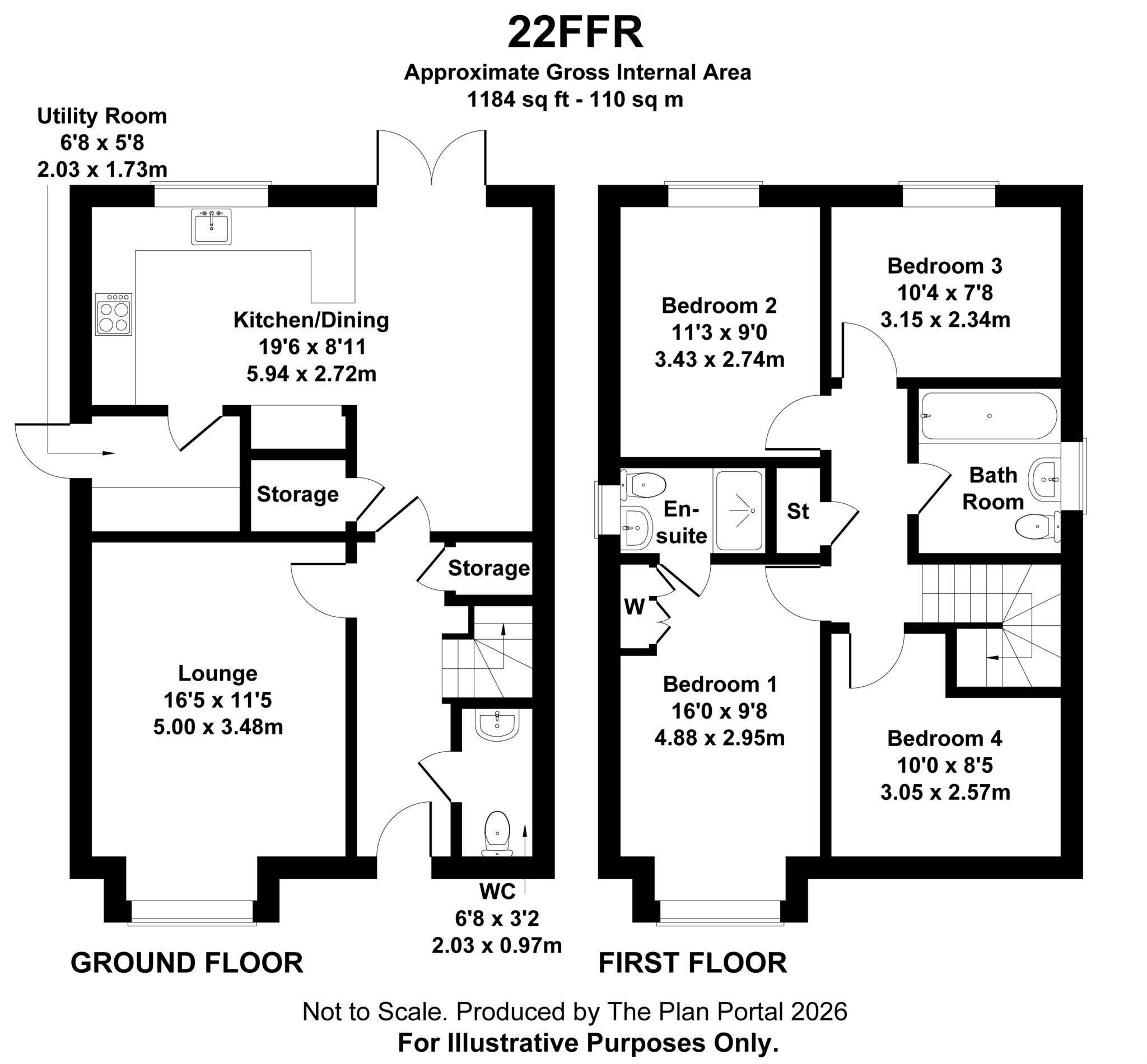 22, Fortuna Road, Blandford Forum floorplan