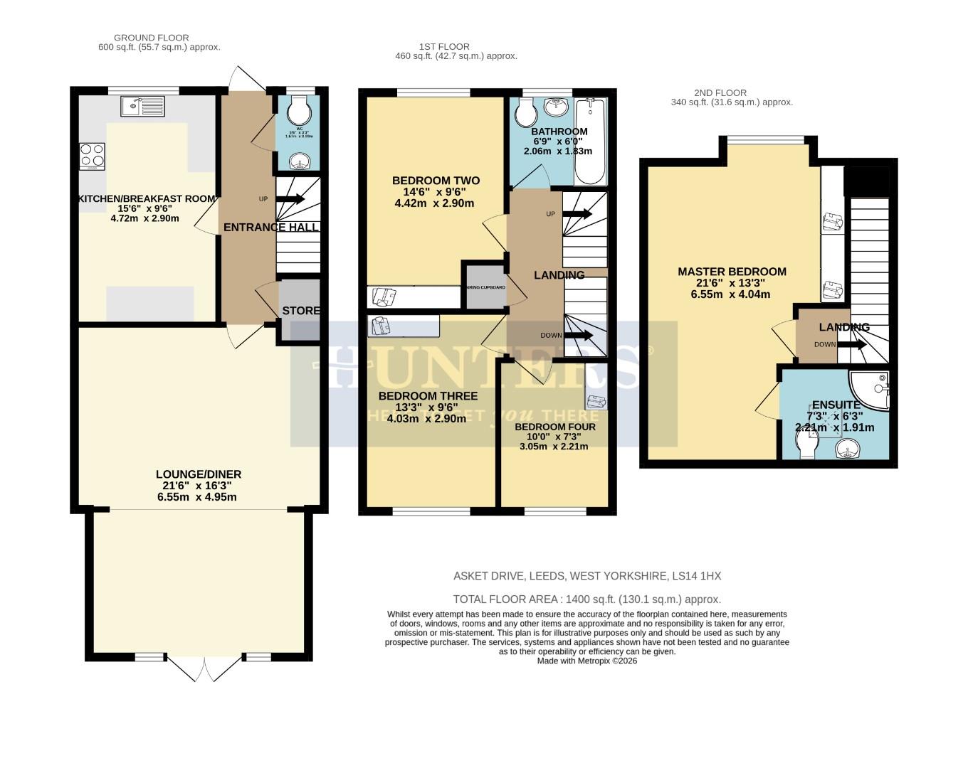 101, Asket Drive, West Yorkshire floorplan