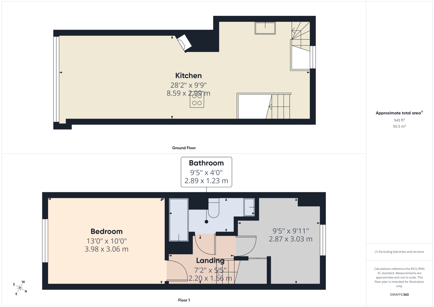 The Flat, 88a Church Street, Tewkesbury floorplan