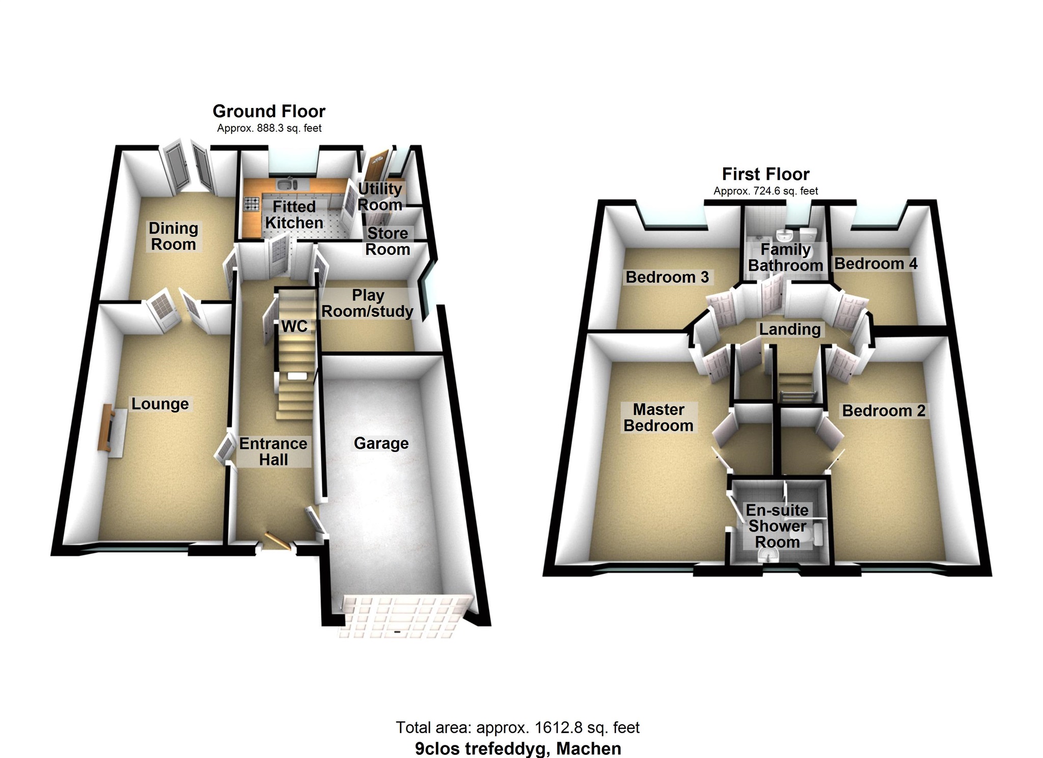 4 Bedrooms Detached house for sale in Clos Trefeddyg, Machen, Caerphilly CF83