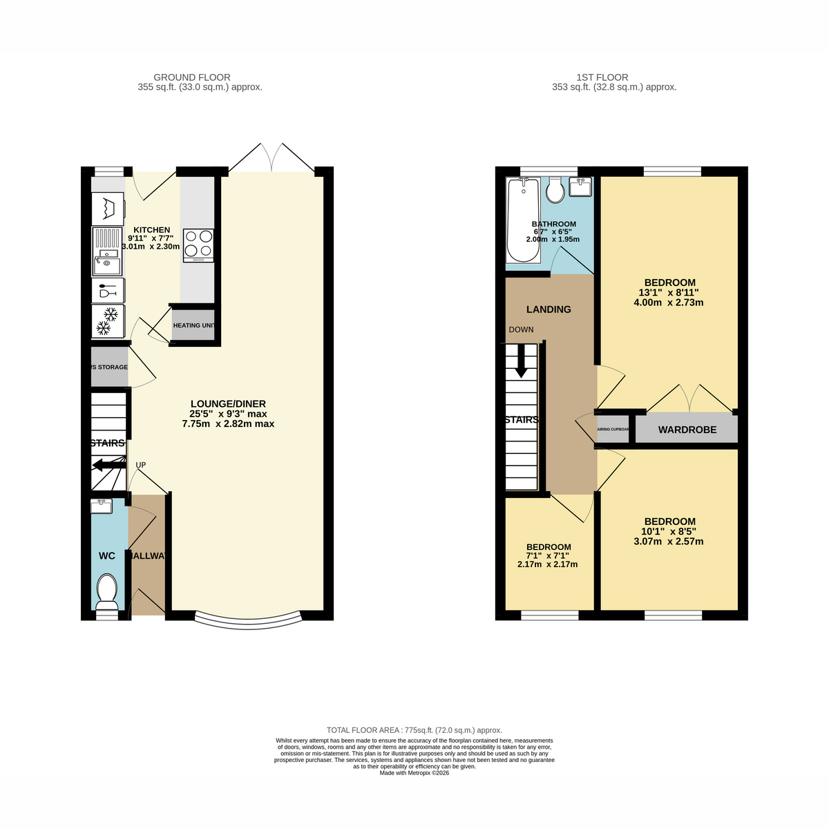 11, Warren Walk, Ferndown floorplan