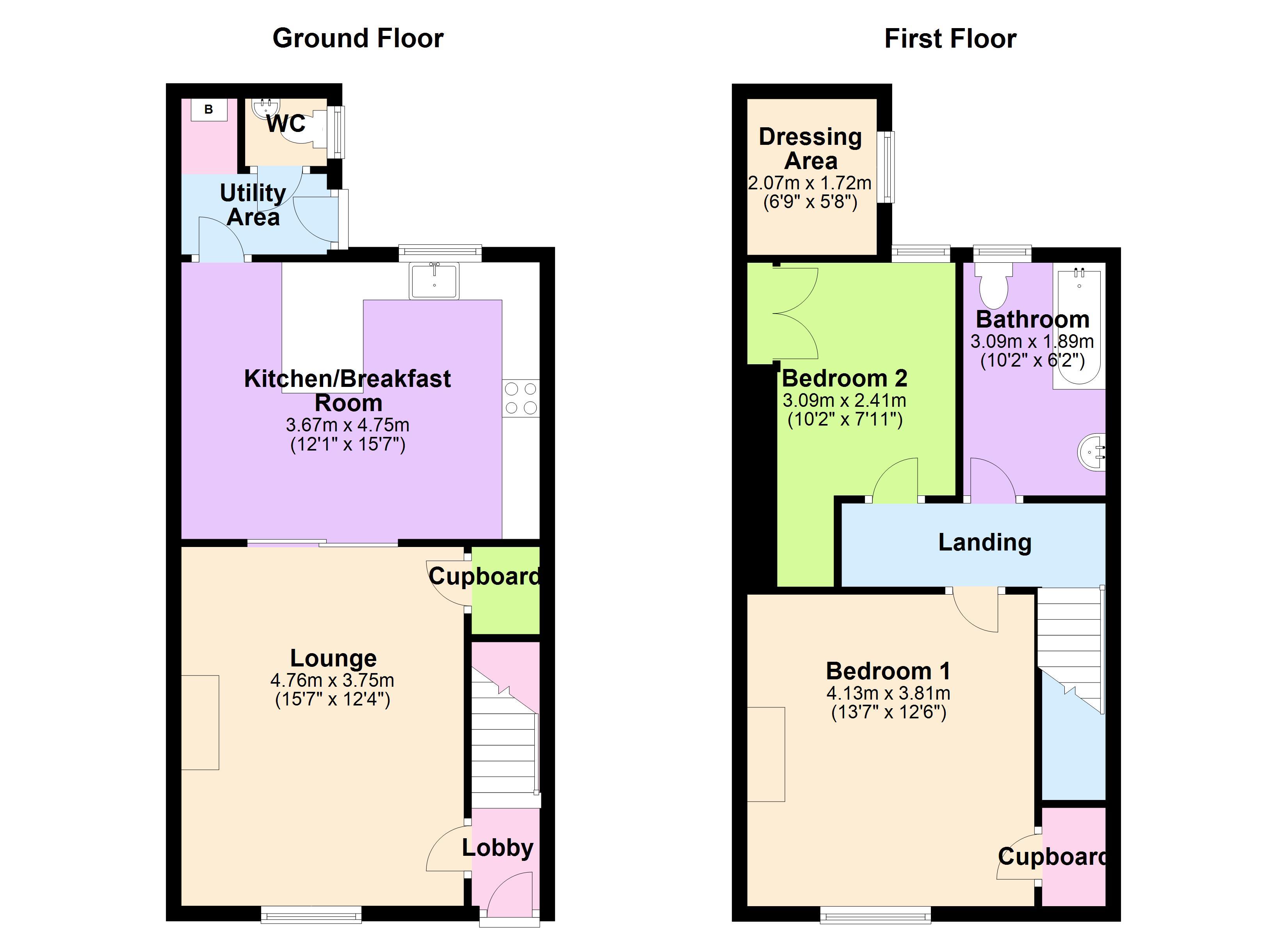 Kells Lane, Low Fell, Gateshead NE9, 2 bedroom terraced house for sale