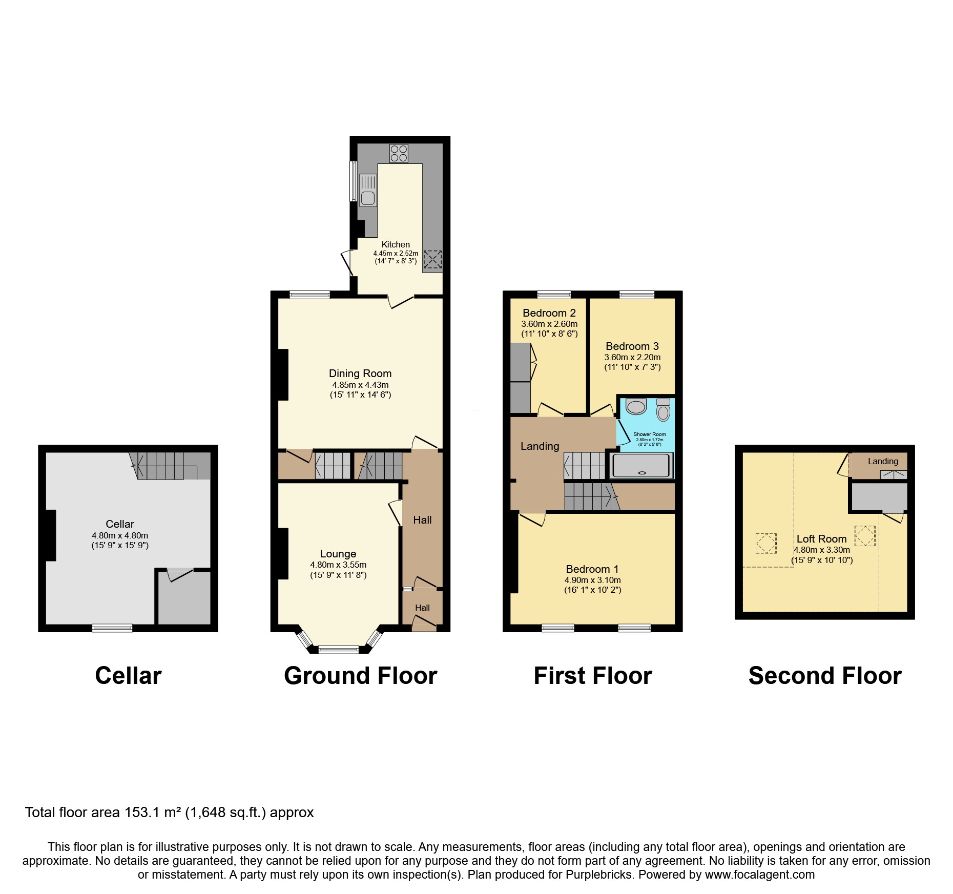 16, Newton Street, Burnley floorplan