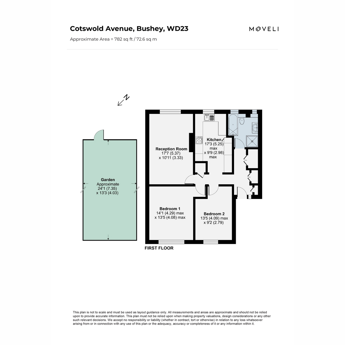 86b, Cotswold Avenue, Bushey floorplan