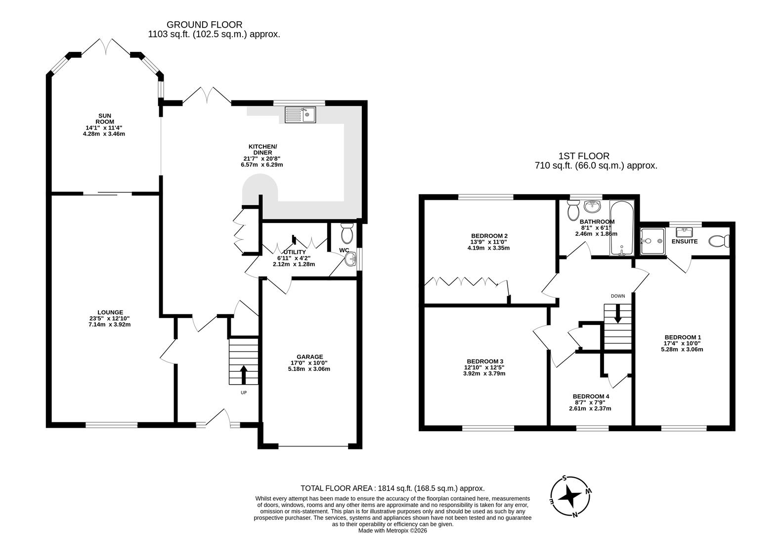 8, East Green, Scunthorpe floorplan