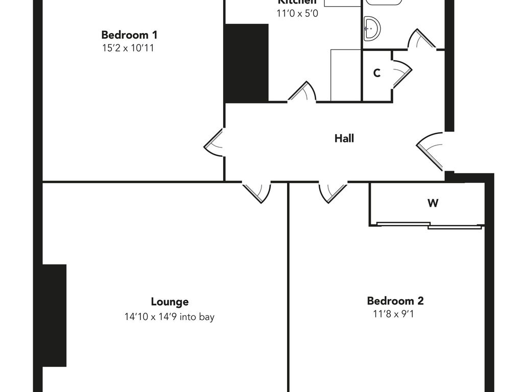 Flat 0/1, 1656 Dumbarton Road, Glasgow, G14 9YE floorplan