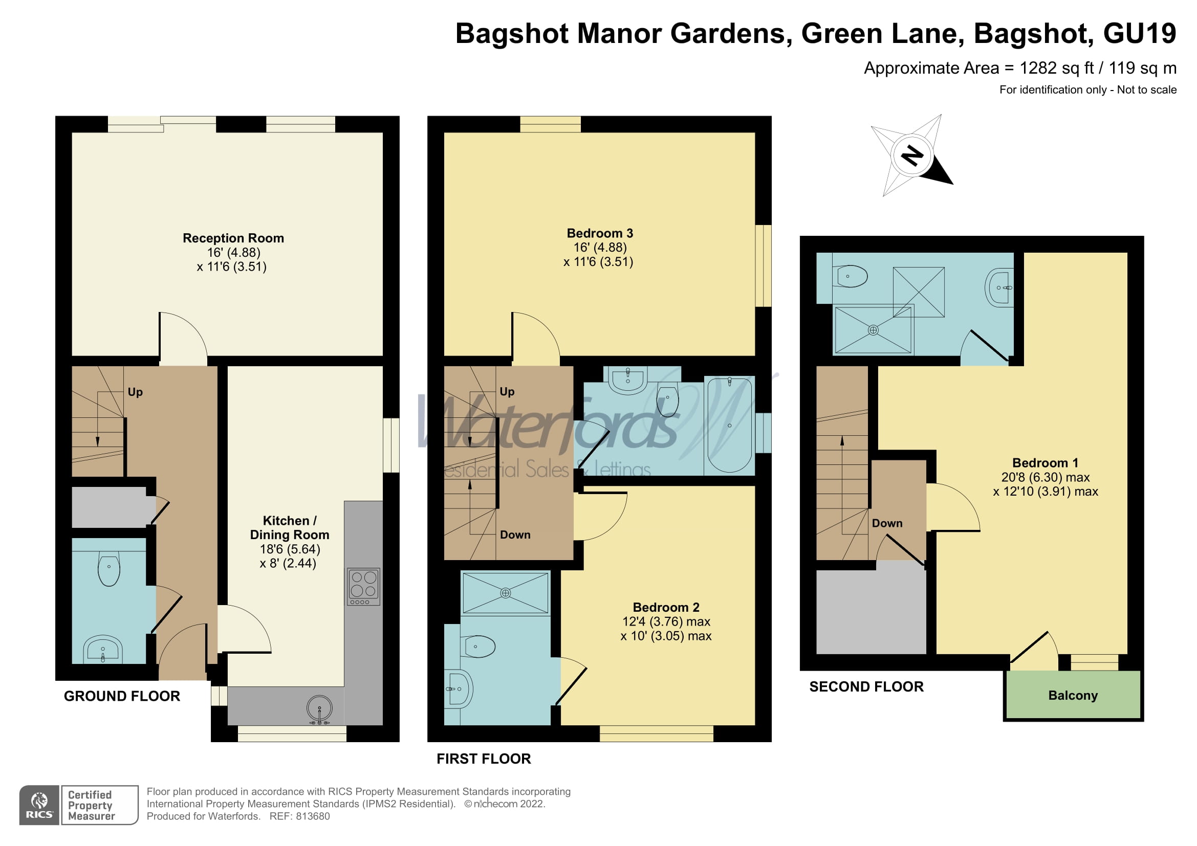 Green Lane, Bagshot, Surrey GU19, 3 bedroom semidetached house for