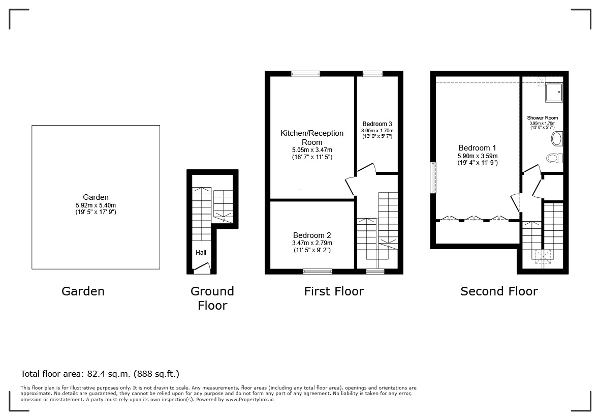 Flat C, 15A, Clifton Road, London floorplan