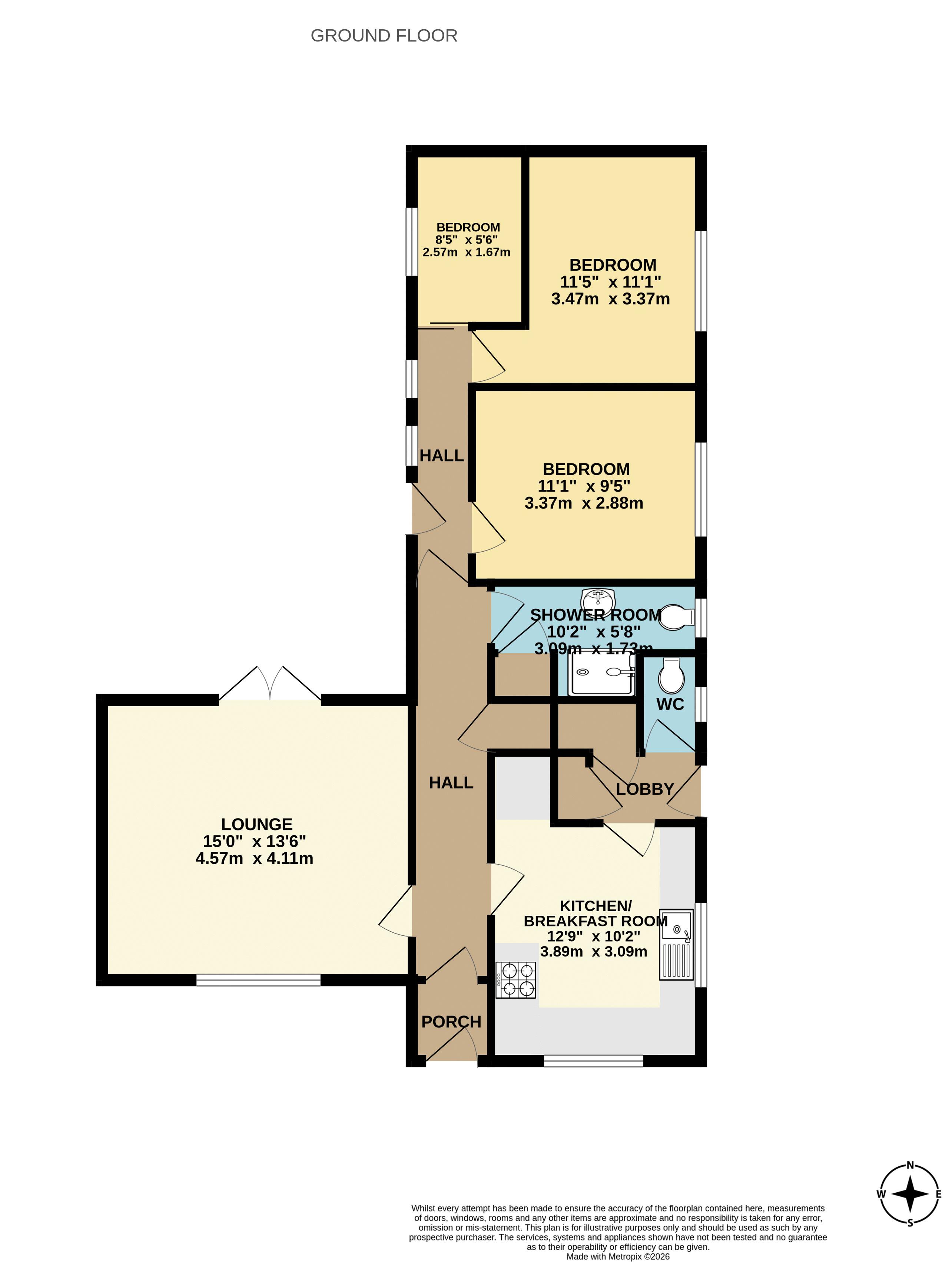 80, Earlsgate, Scunthorpe floorplan