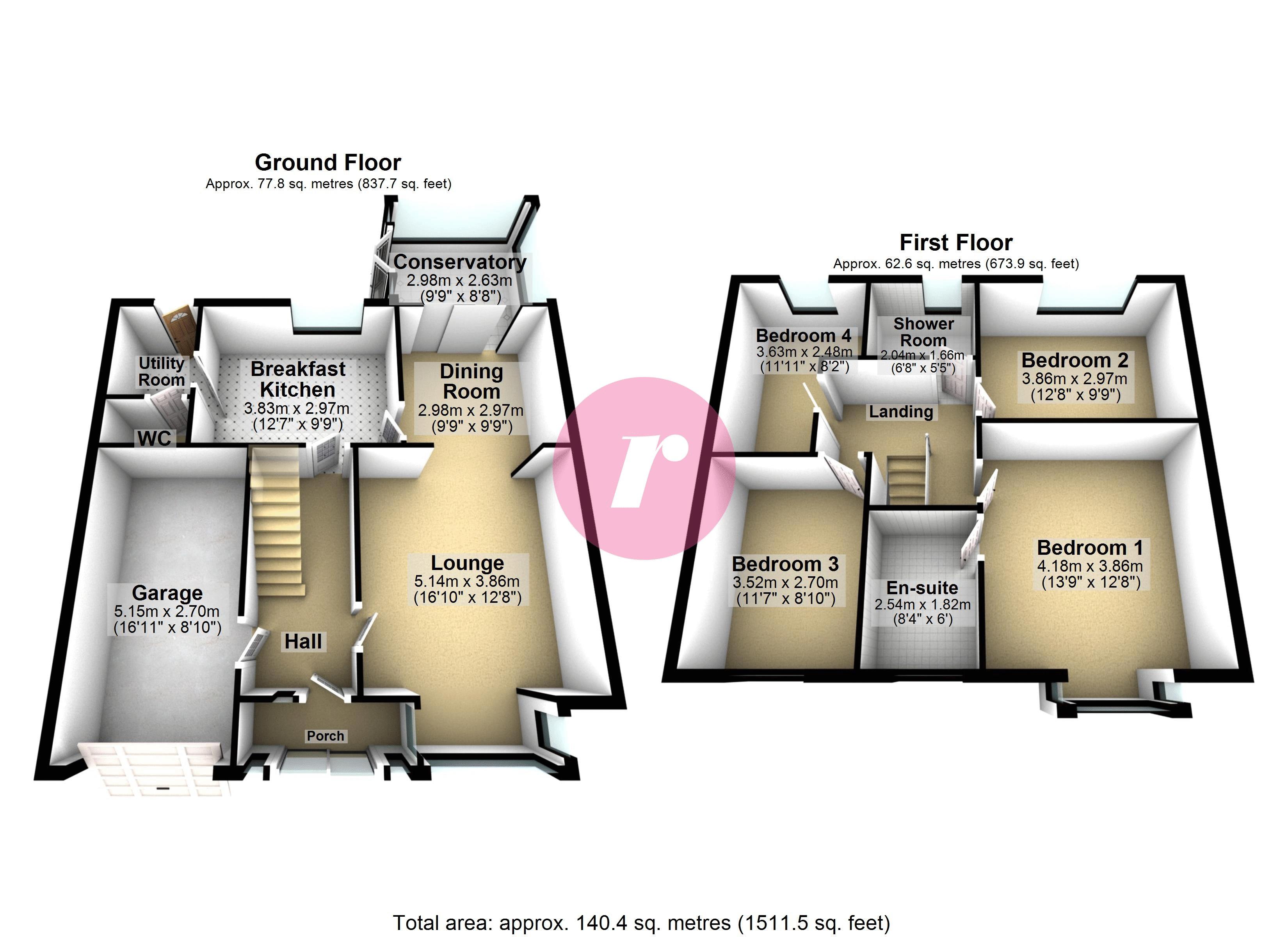 15, The Green, Rochdale floorplan