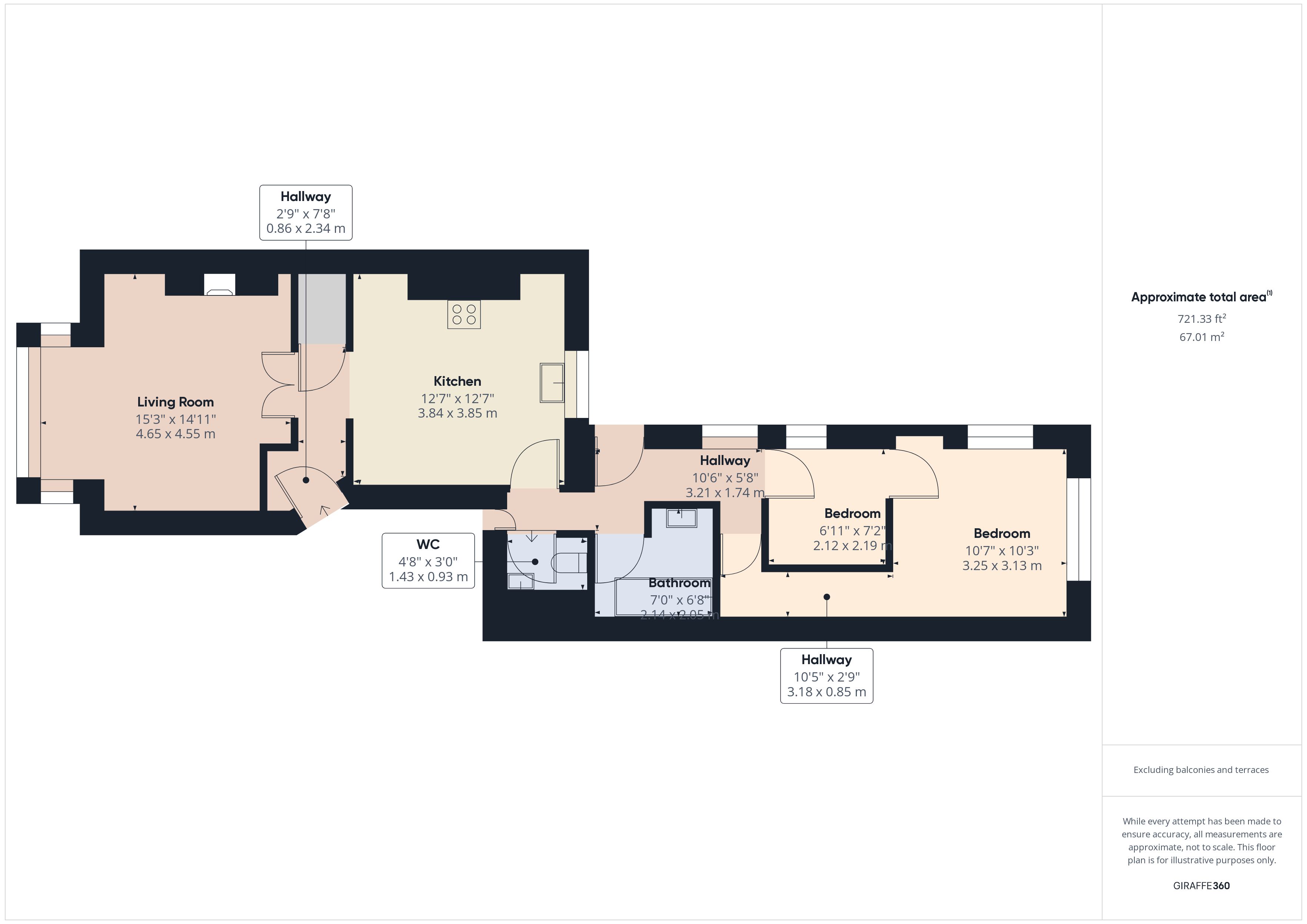 Flat 1, 26, Penmaen Terrace, Swansea floorplan