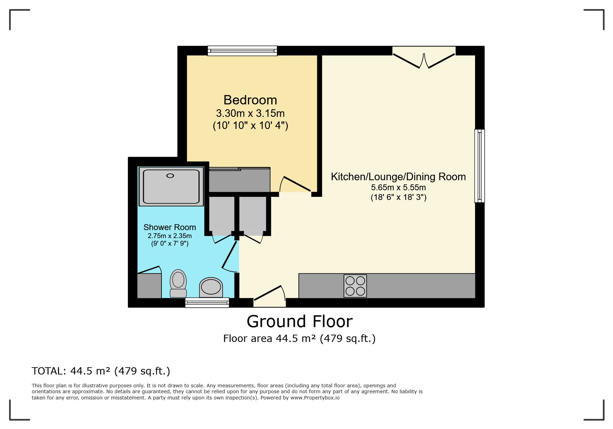 19a High Street, St. Ives floorplan