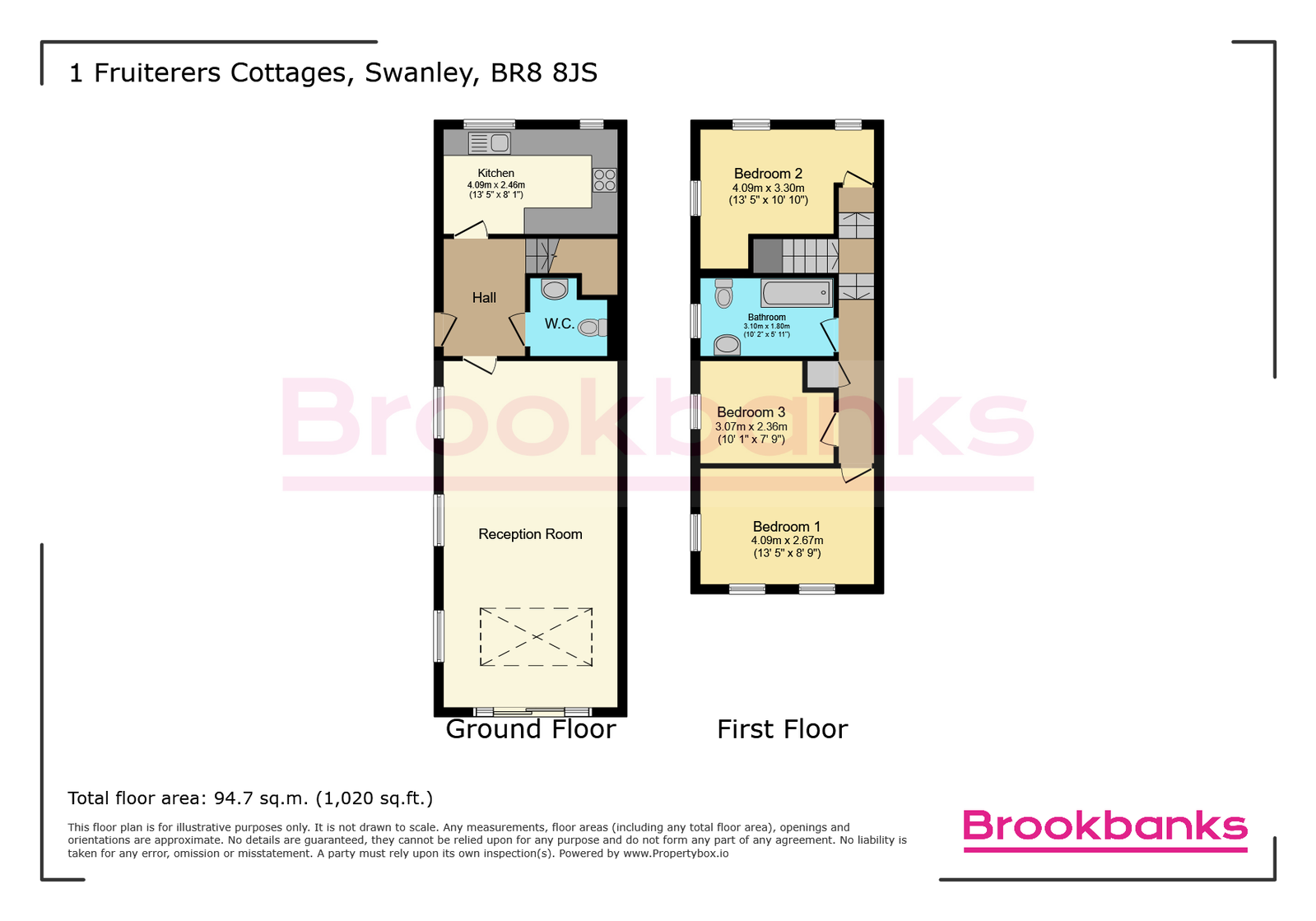 Fruiterers Cottages,1, Eynsford Road, Swanley floorplan