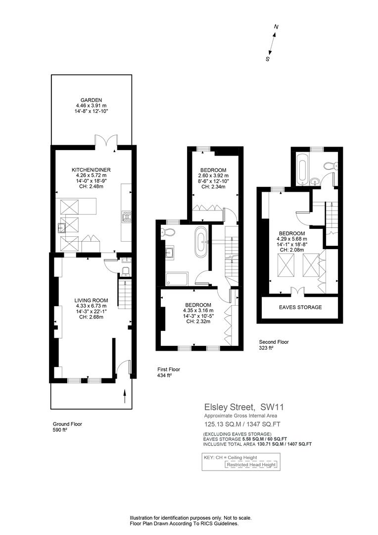 24, Elsley Road, London floorplan