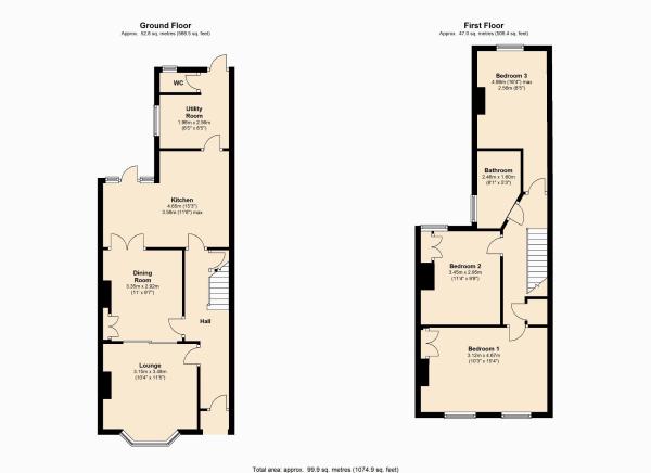 3 Bedrooms Terraced house to rent in Holly Road, Northampton NN1