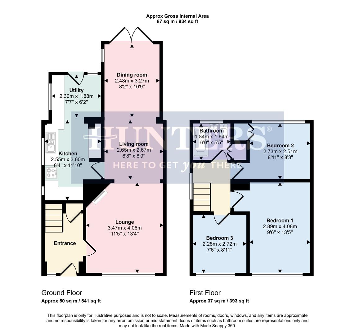 15, Lincoln Drive, Wigston floorplan