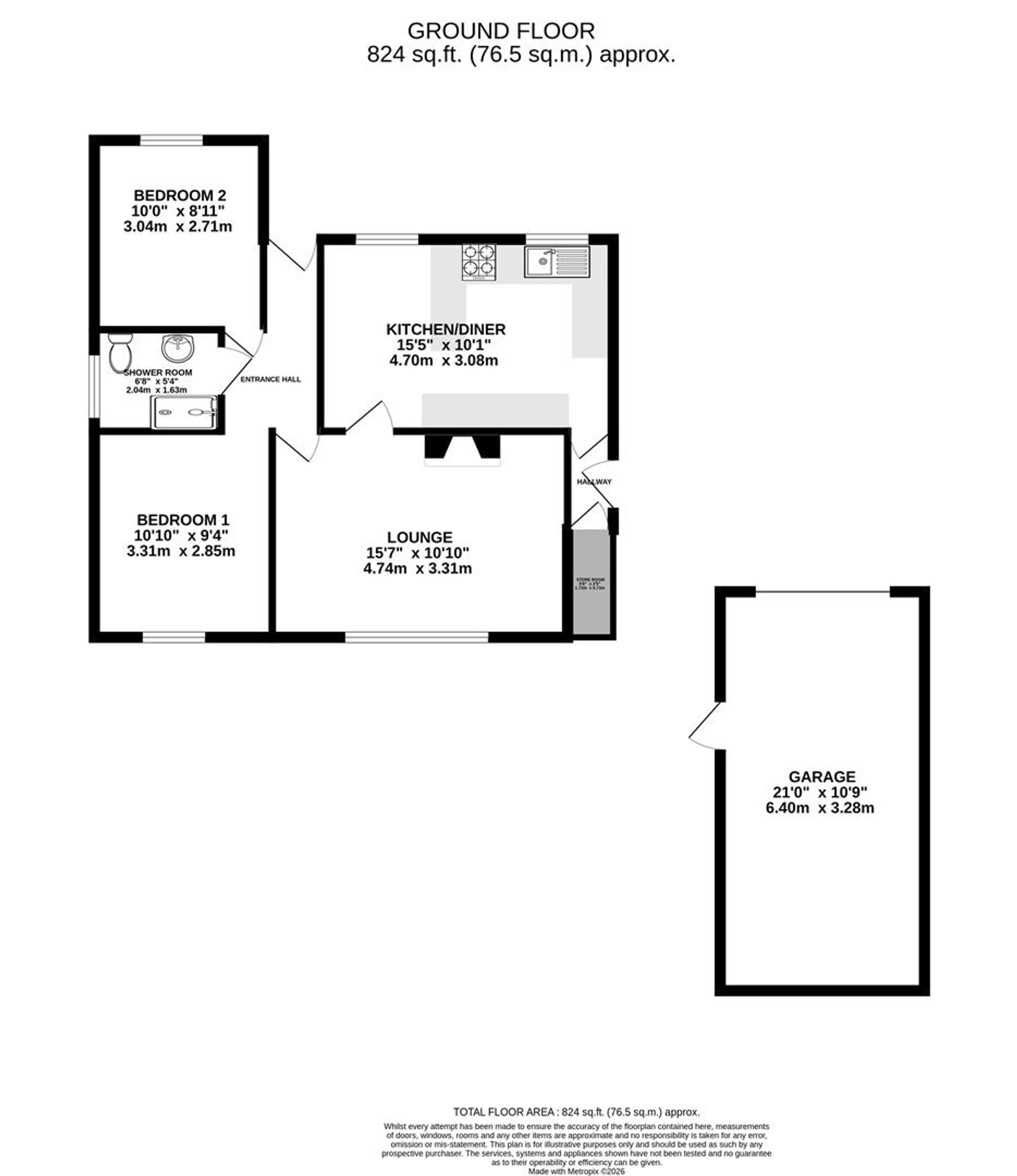 6, Dorothy Vale, Chesterfield floorplan