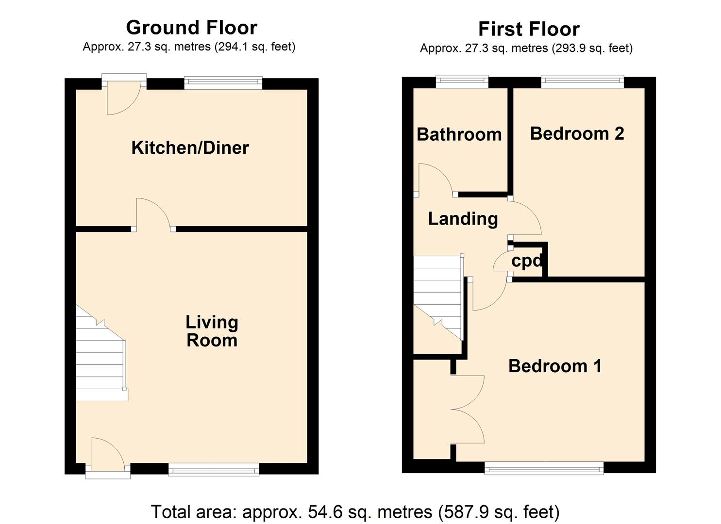 2 Bedrooms End terrace house for sale in Lancaster Avenue, Great Eccleston, Preston PR3