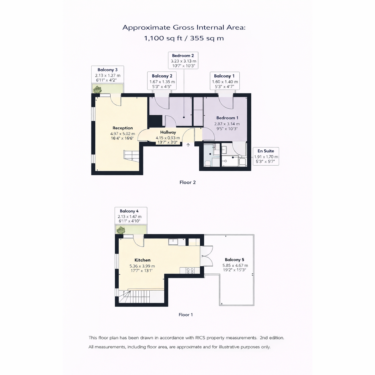 Flat Apartment 10, 2 - 4, Bevington Road, London floorplan