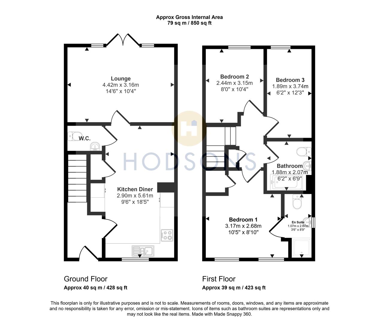 64, Milton Road, Wakefield floorplan