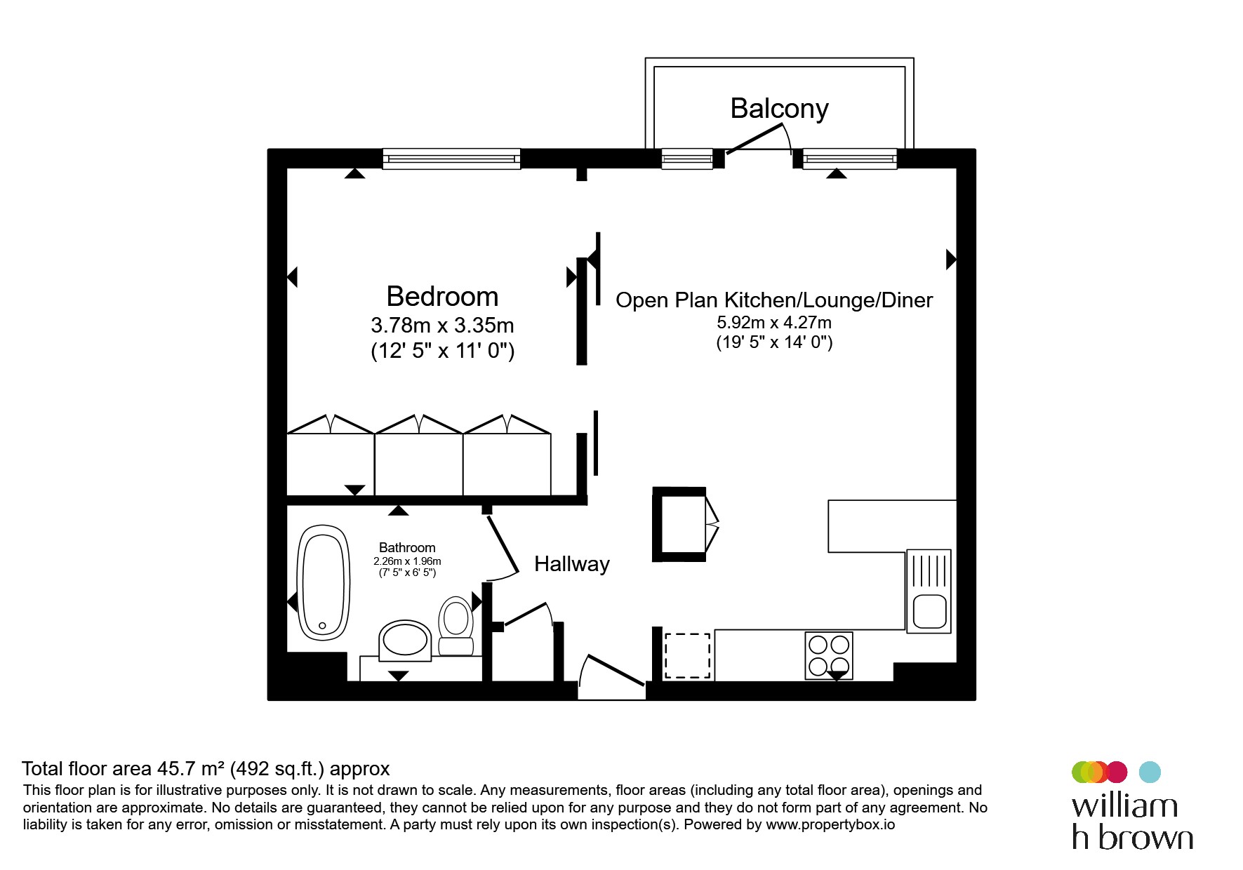 Flat 21, Rill Court, Spring Place, Barking floorplan