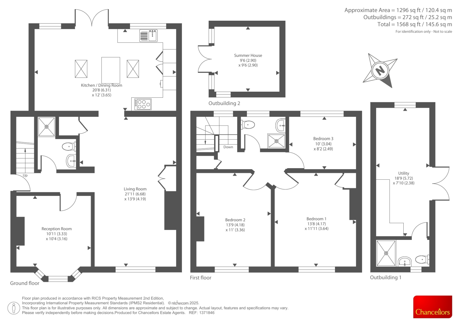 3 OAKLAND VILLAS, Hay-on-Wye, Hereford floorplan
