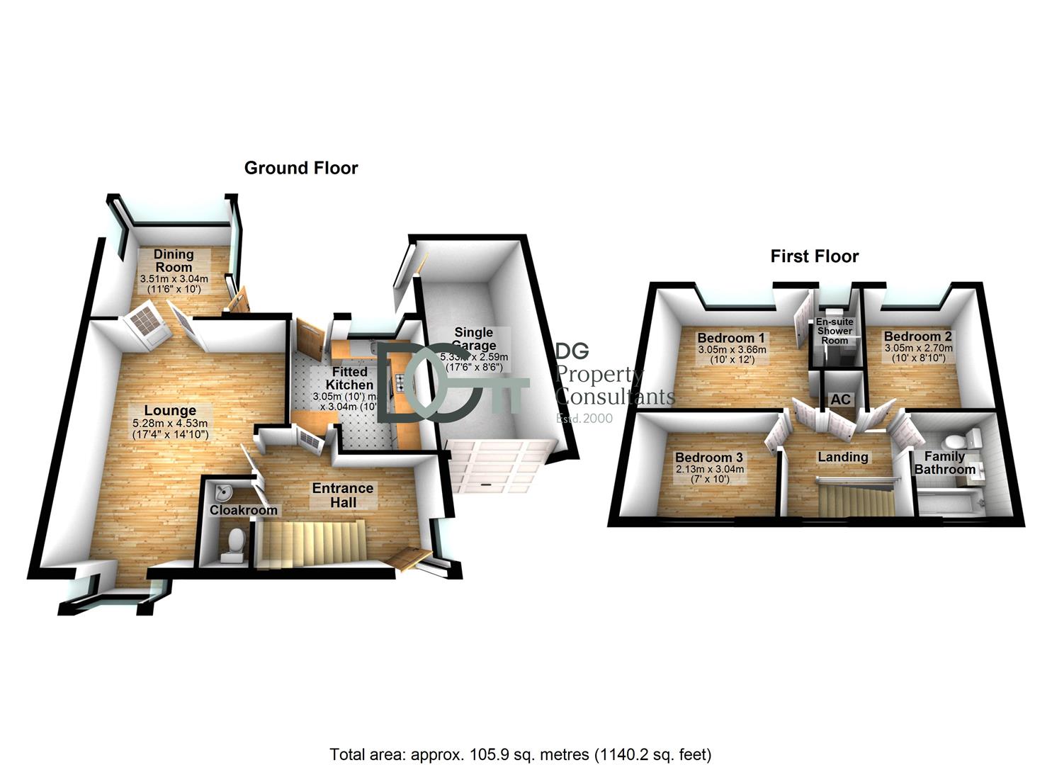 47, Frenchmans Close, Toddington floorplan