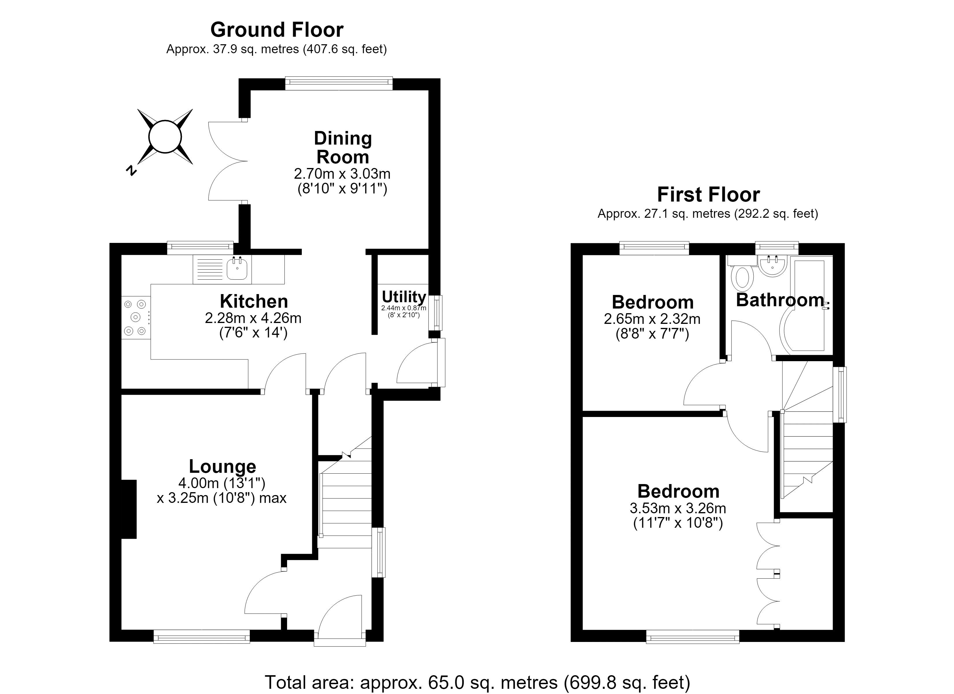 82, Walker Crescent, Telford floorplan