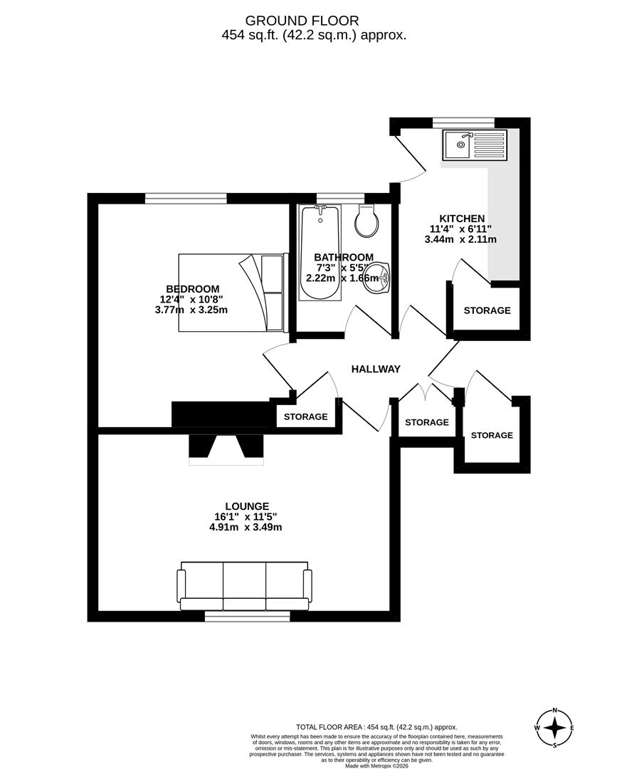 2, The Flats, Derwent Road, Chorley floorplan