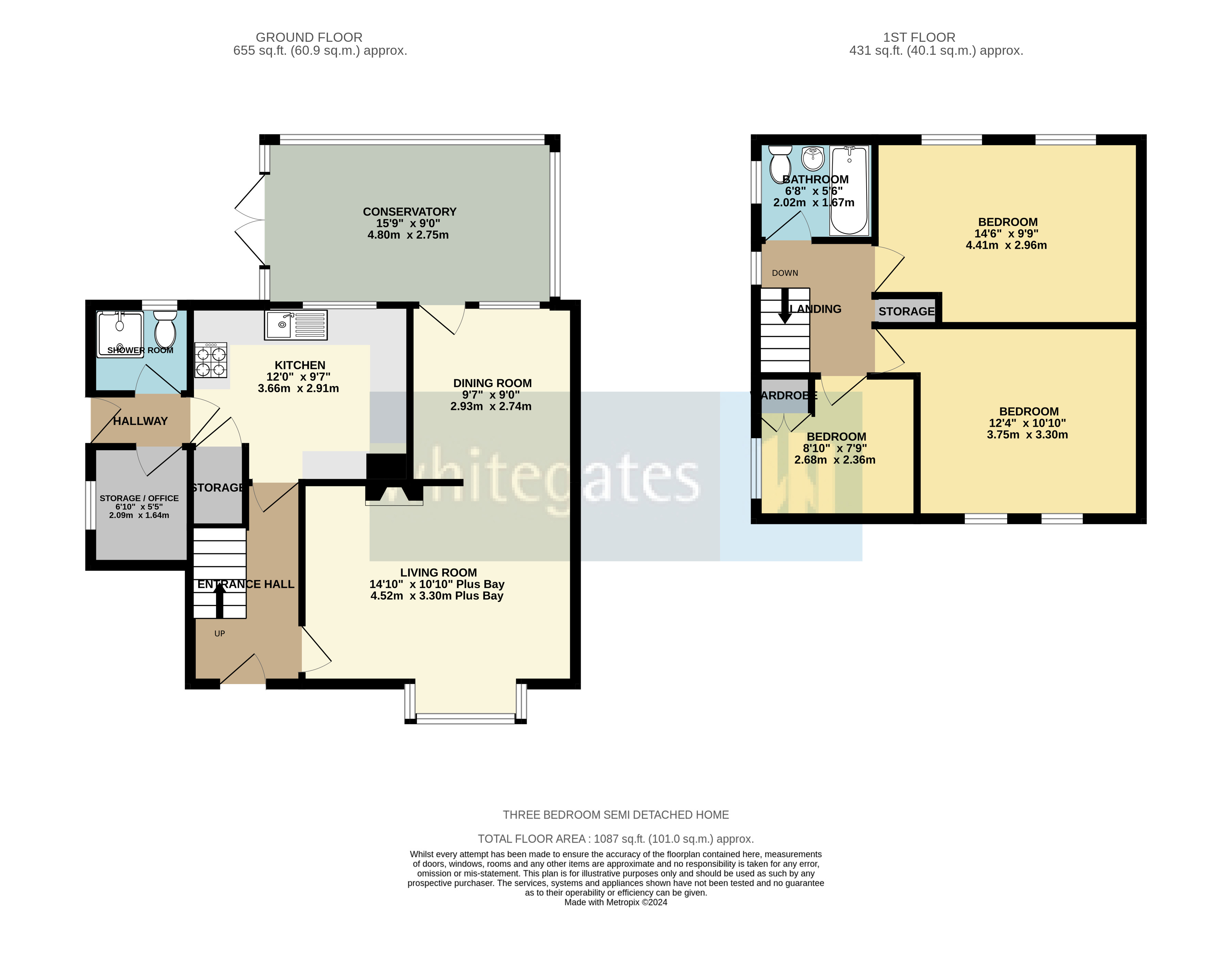 Carr Lane, South Kirkby, Pontefract, West Yorkshire WF9, 3 bedroom semi