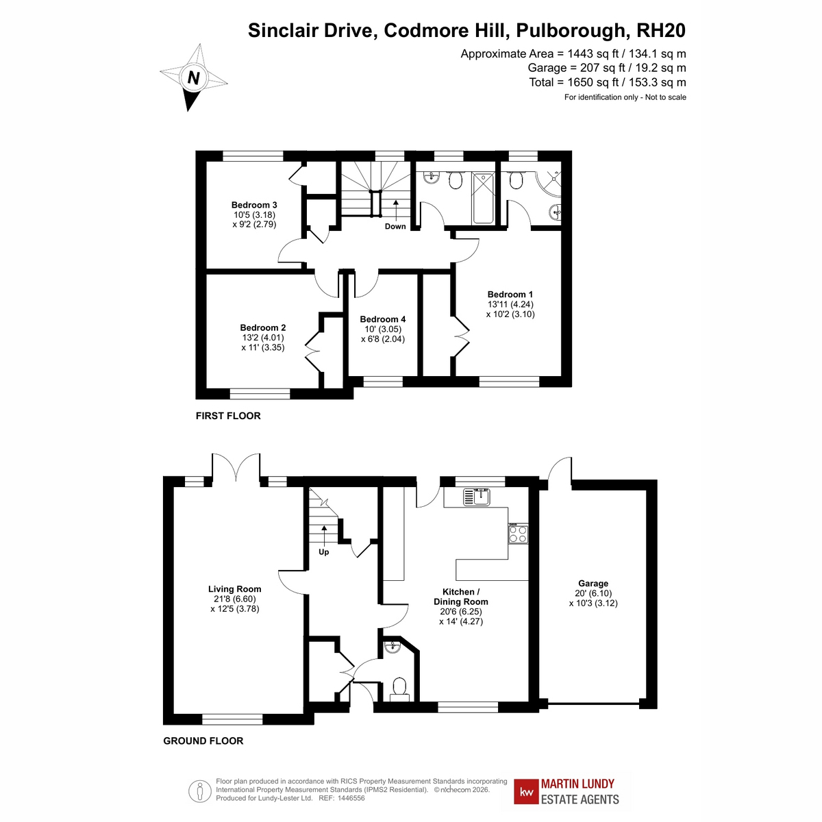 9, Sinclair Drive, Pulborough floorplan