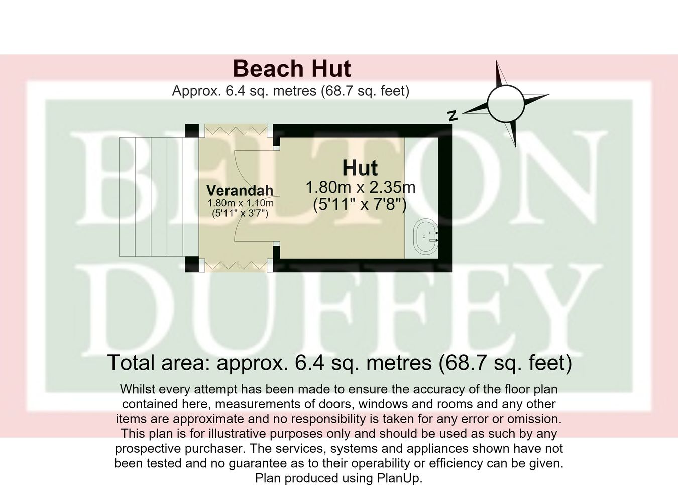 Beach Hut 19, The Beach, Wells-next-the-Sea floorplan